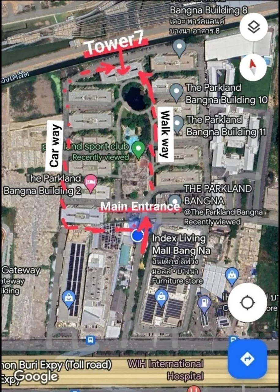 Quiet street view in The Park Land Bangna by Nudda