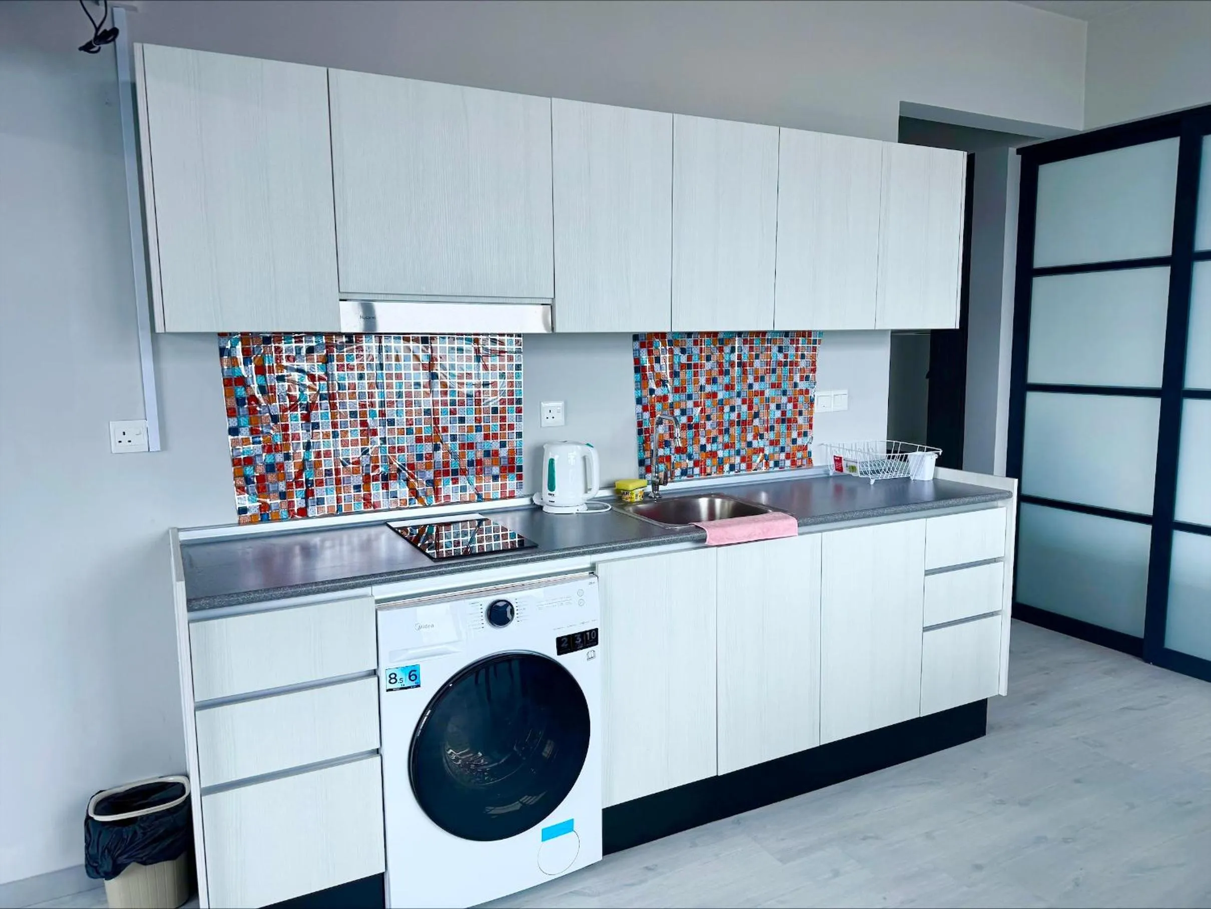 Kitchen or kitchenette in Sunset Seaview Vacation Condos @ Jesselton Quay