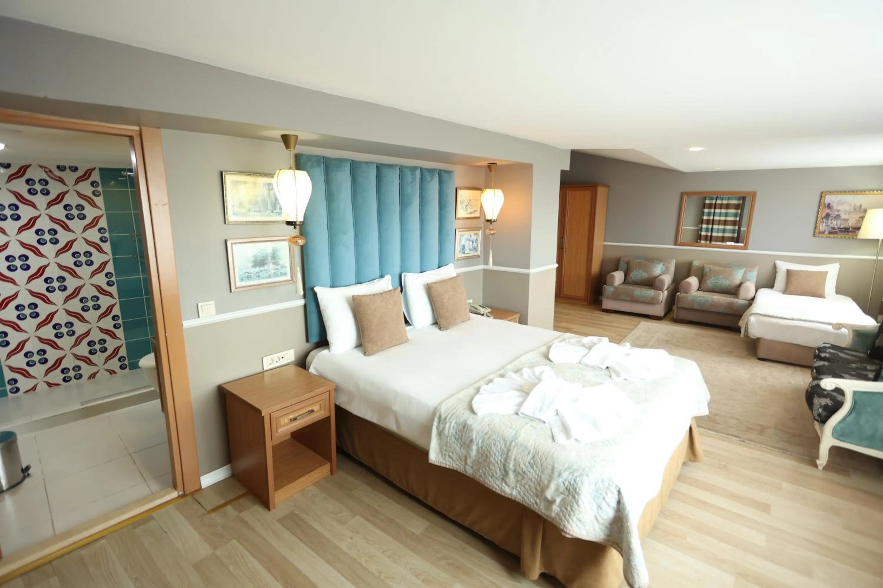 Bed in Hotel Tashkonak Istanbul