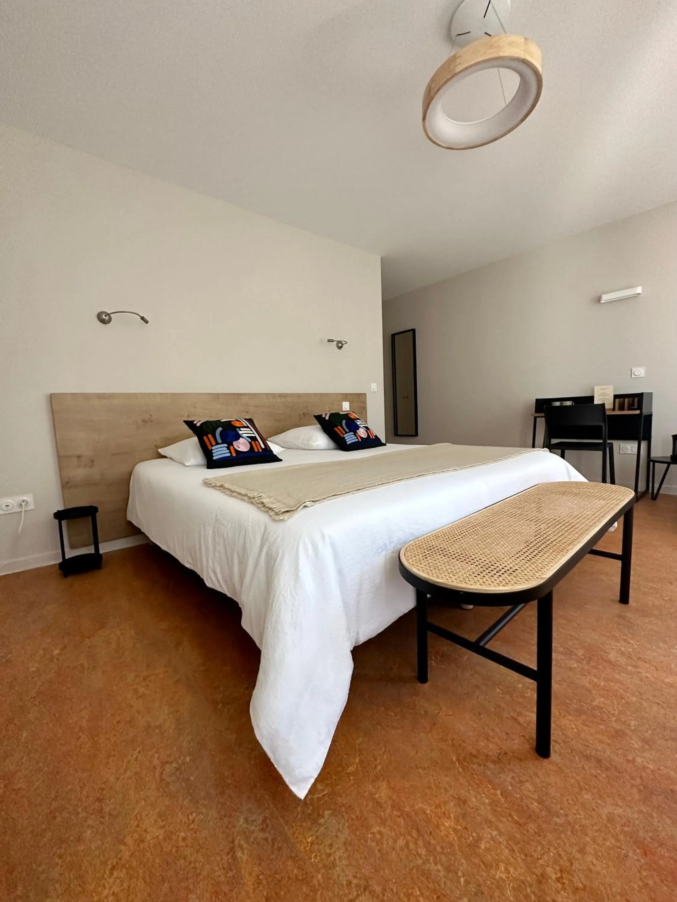 Photo of the whole room, Bed in Logis hôtel restaurant l'Argence