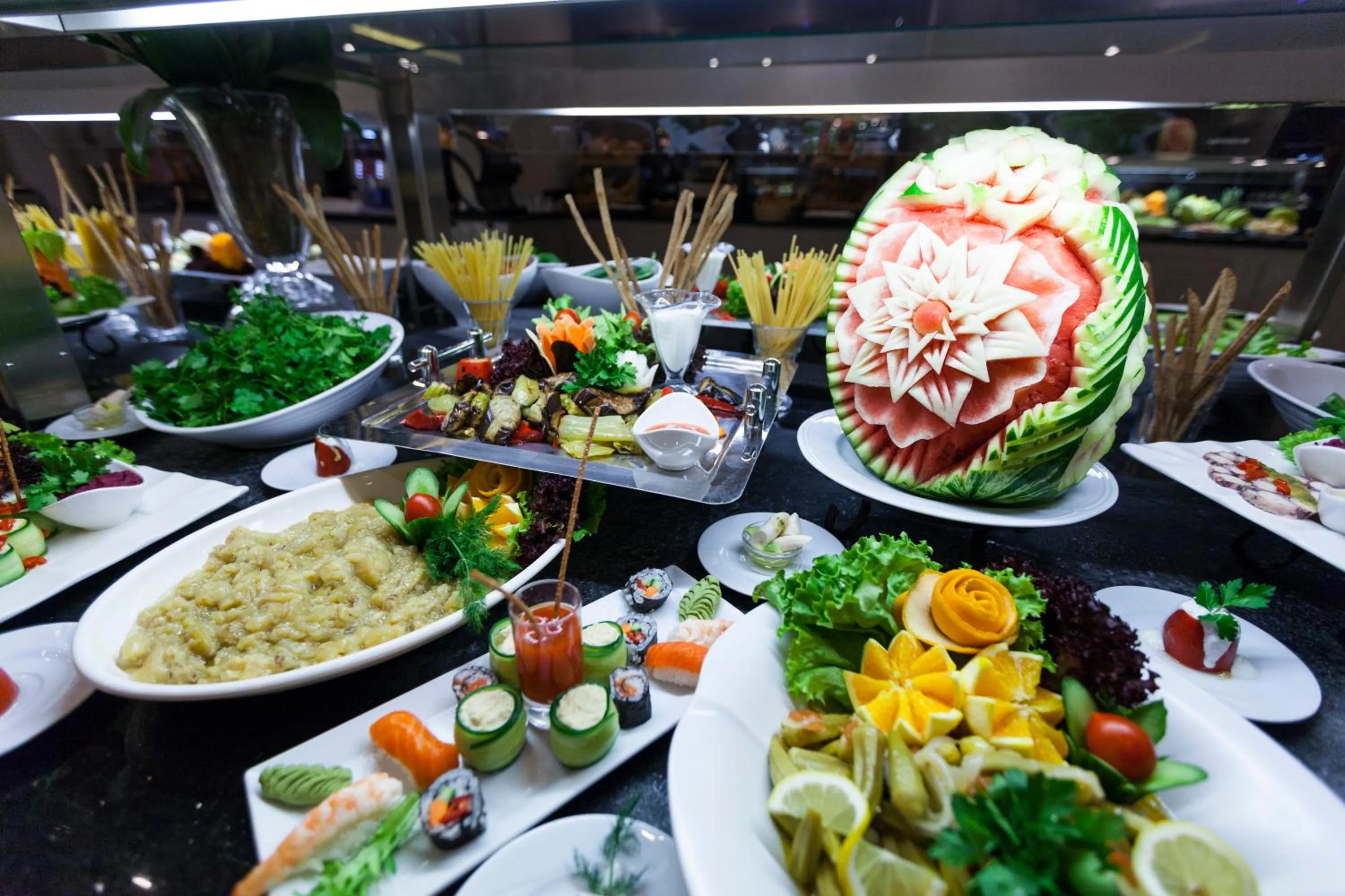 Food close-up in Samara Hotel Bodrum Ultra All Inclusive