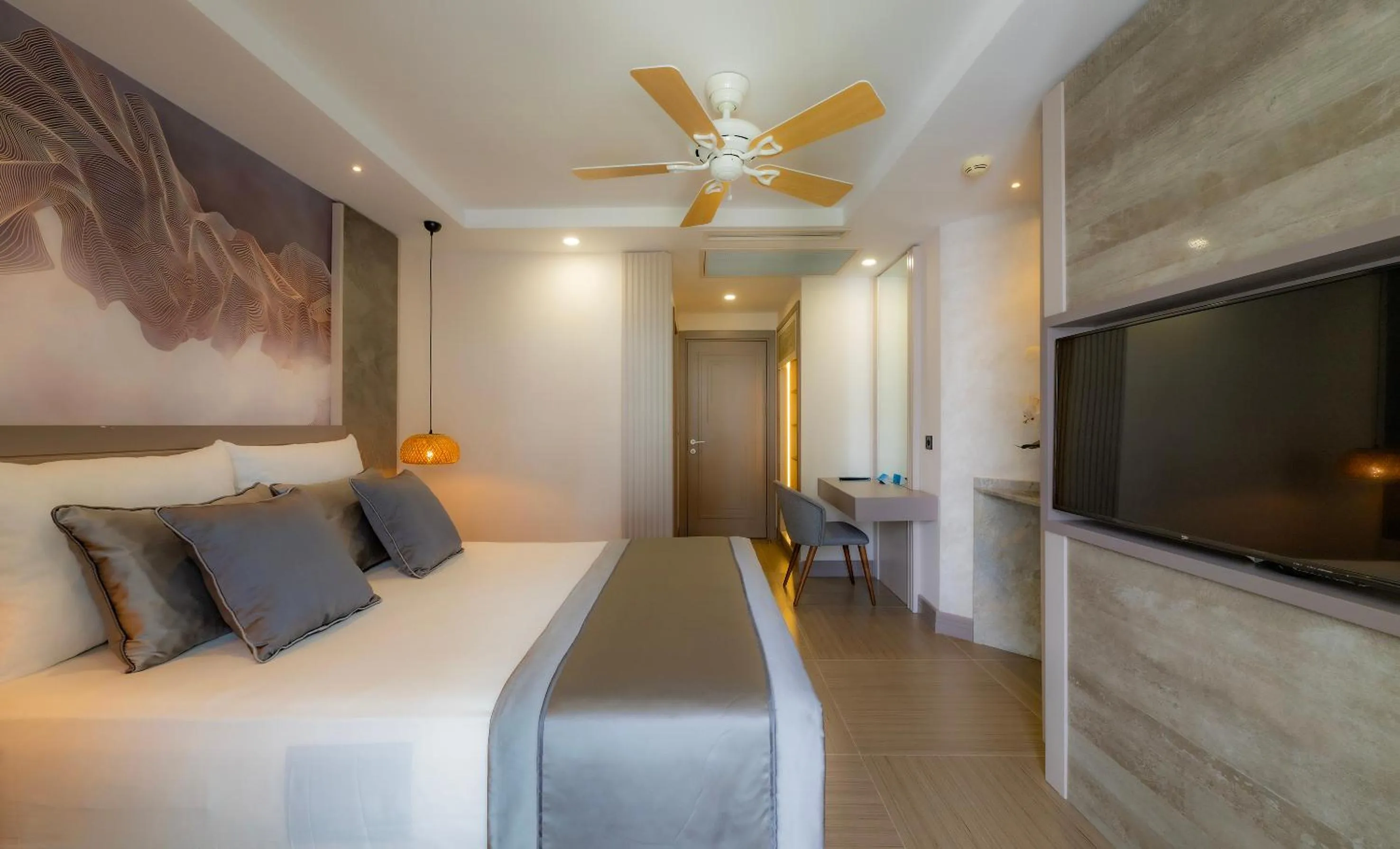 Bedroom, Bed in Samara Hotel Bodrum Ultra All Inclusive