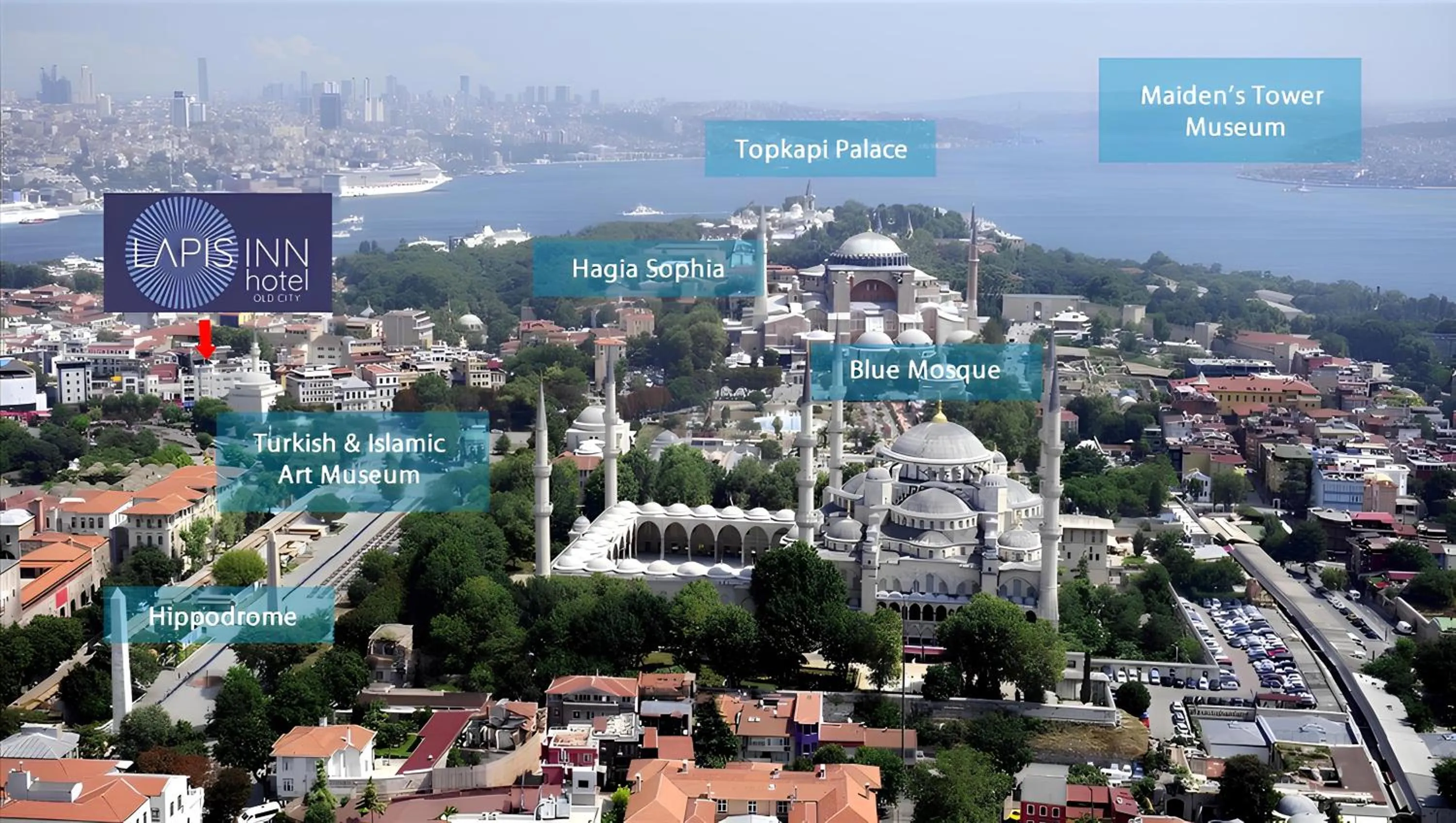 Bird's eye view in Lapis Inn Hotel & Spa ( Ex. Ambassador Hotel)