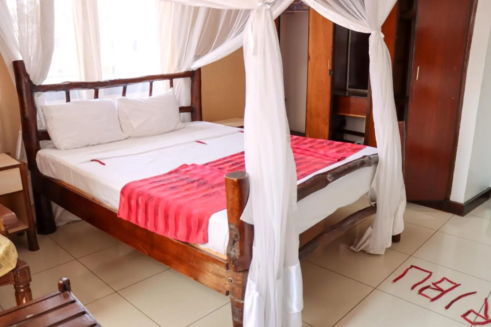 Bed in Bridge Hotel Mombasa