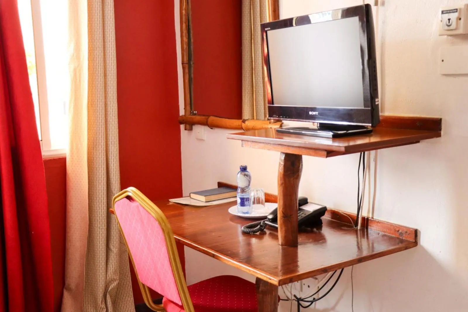 Communal lounge/ TV room in Bridge Hotel Mombasa