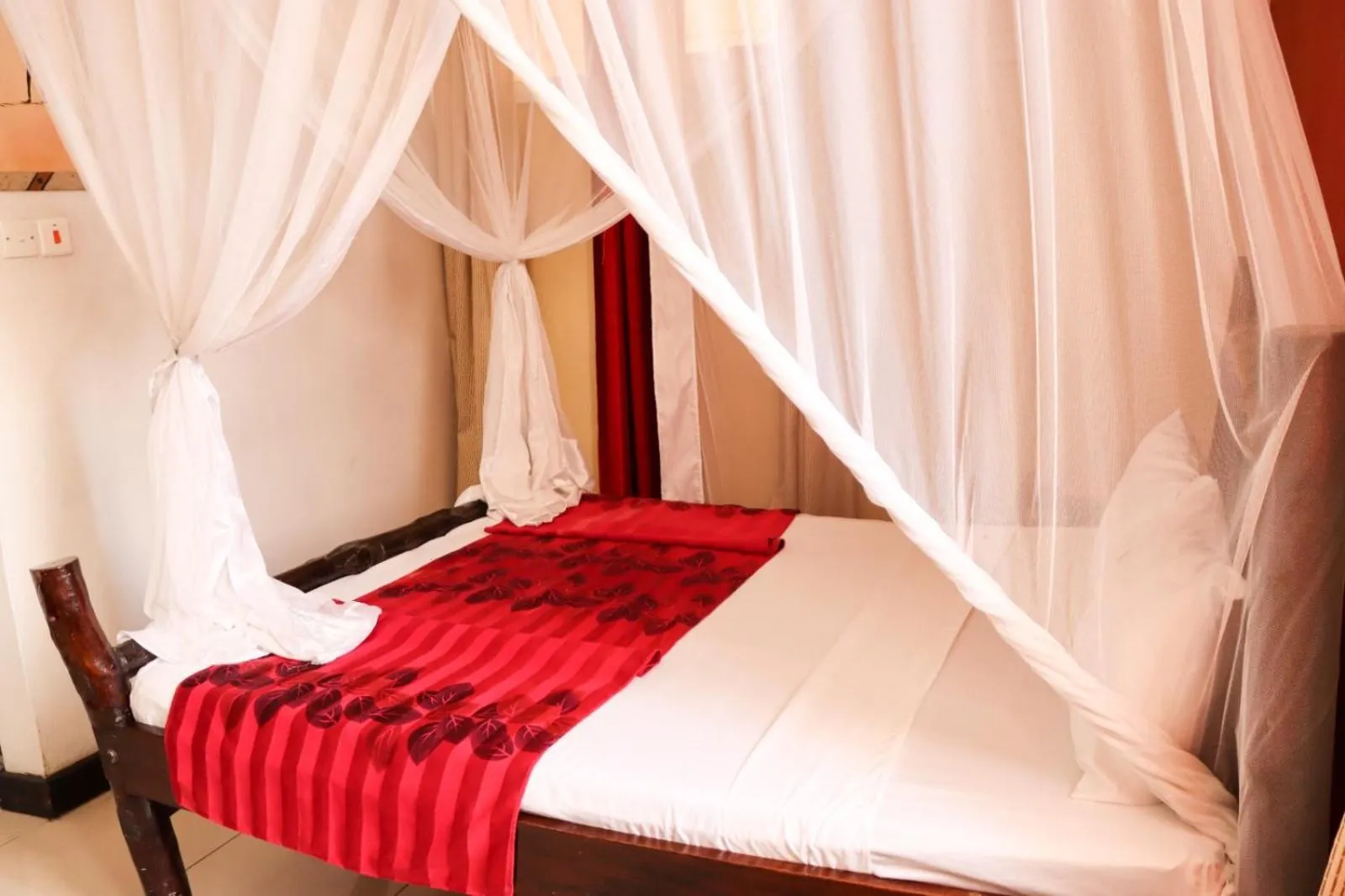 Bed in Bridge Hotel Mombasa