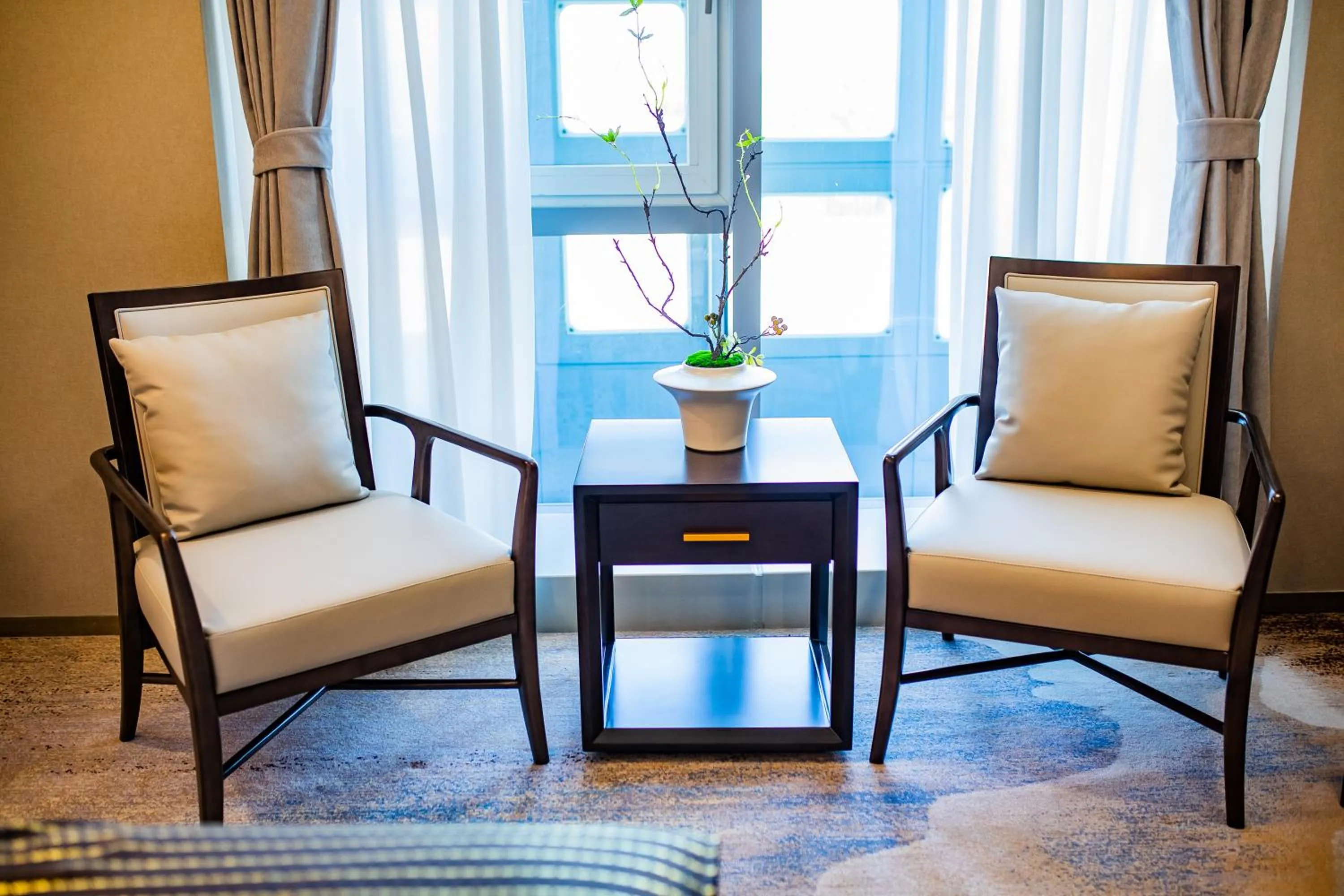 Seating area in LDS Hotel Belgrade