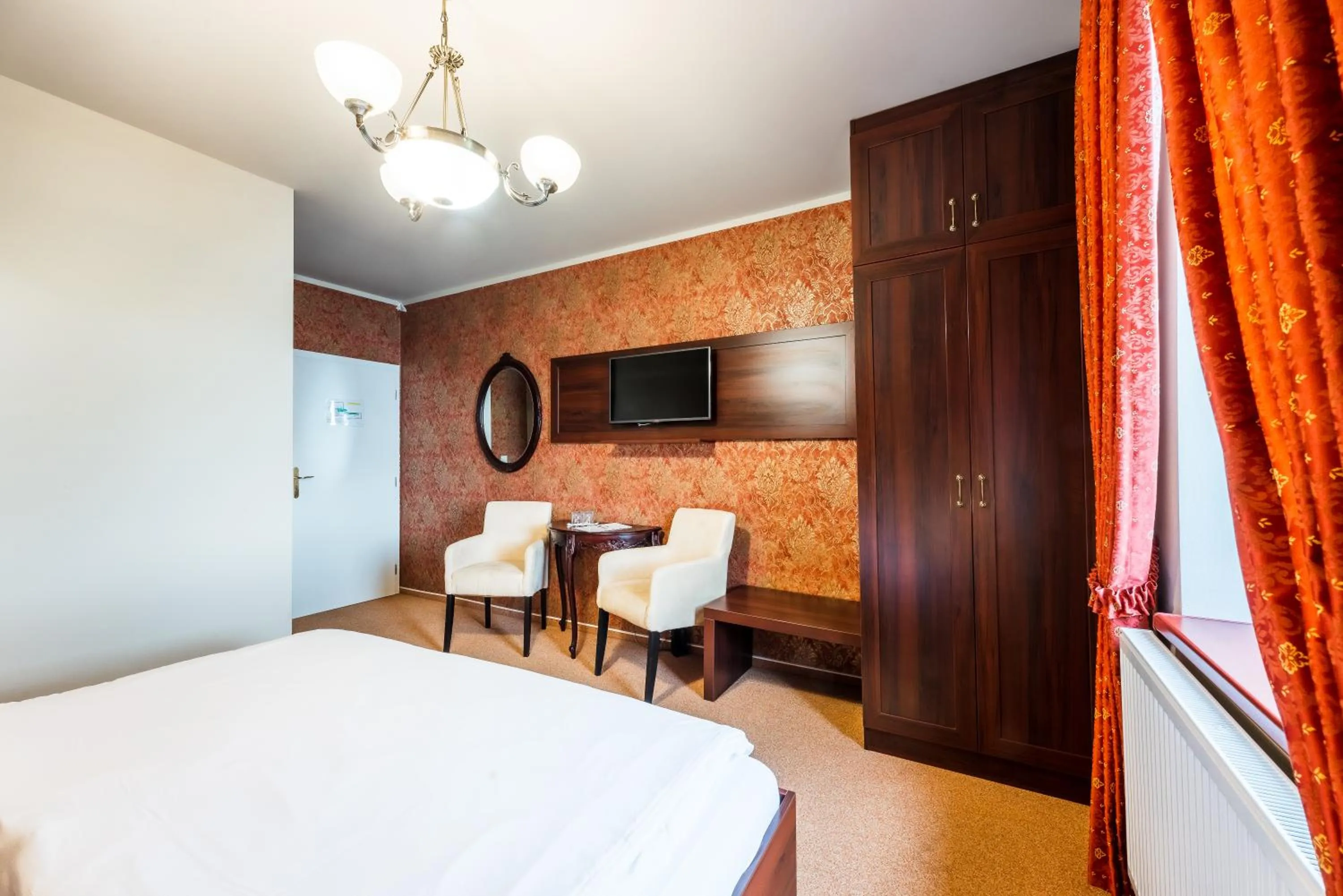 Bed in Hotel Plumlov