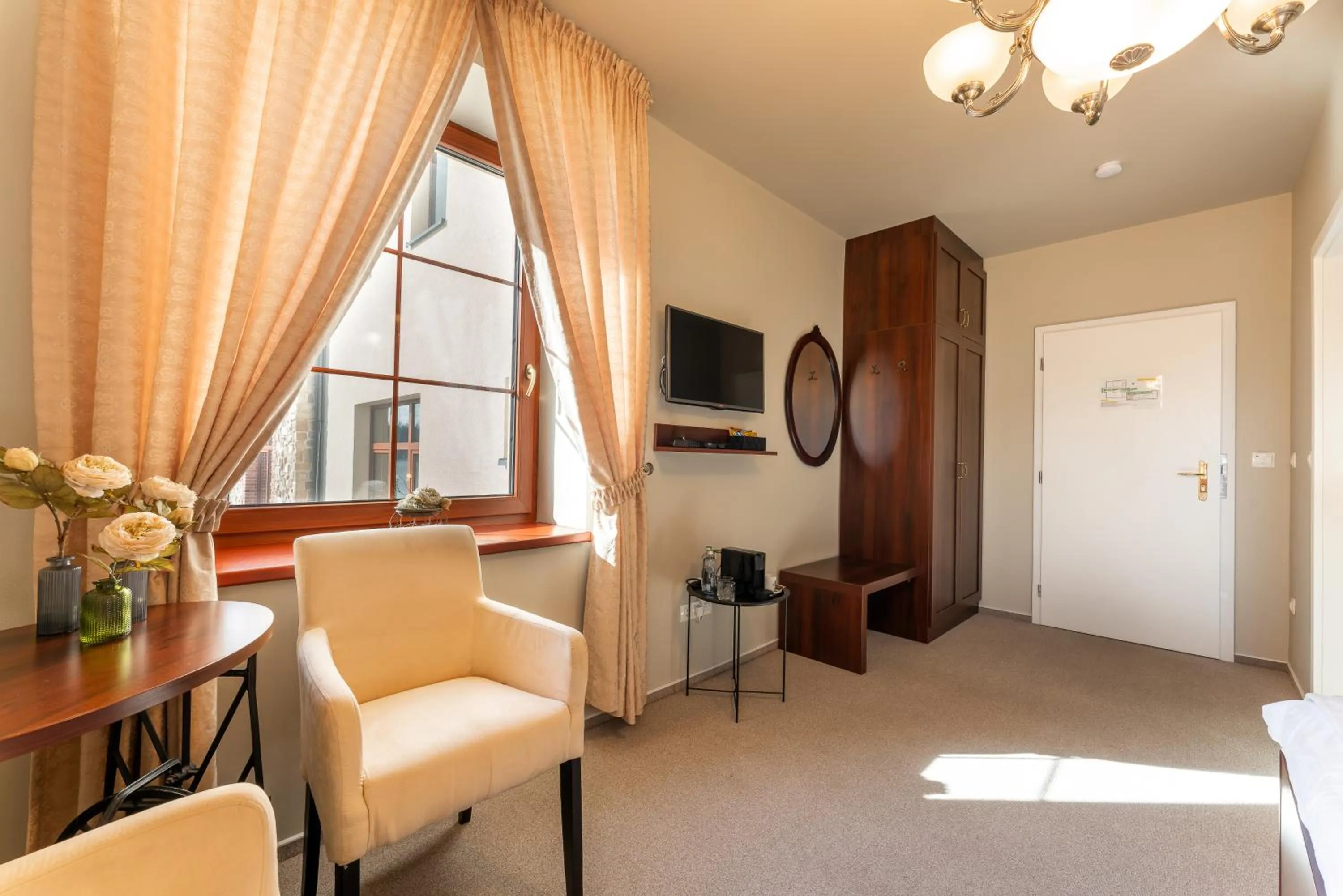 Bed in Hotel Plumlov