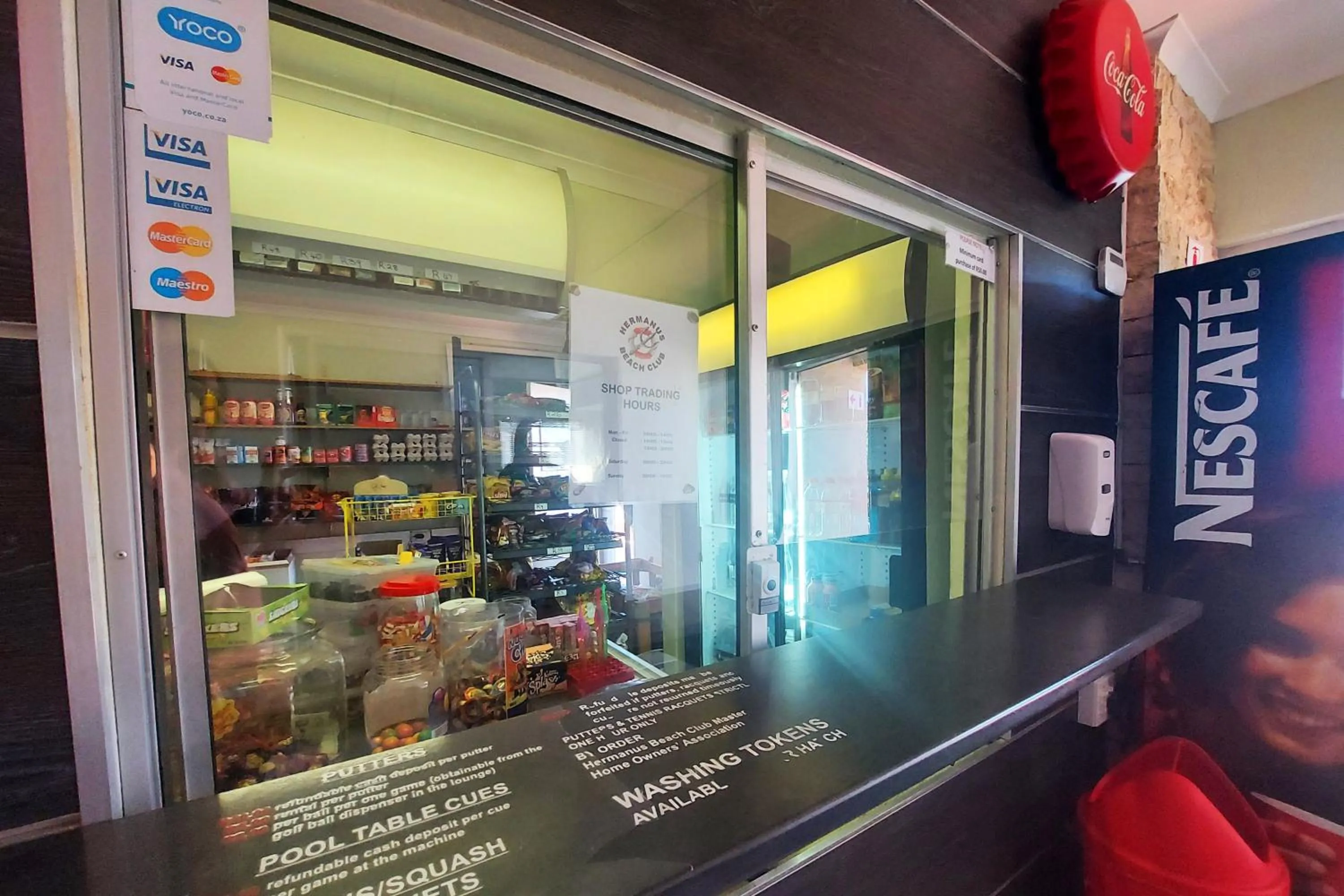 On-site shops in First Group Hermanus Beach Club