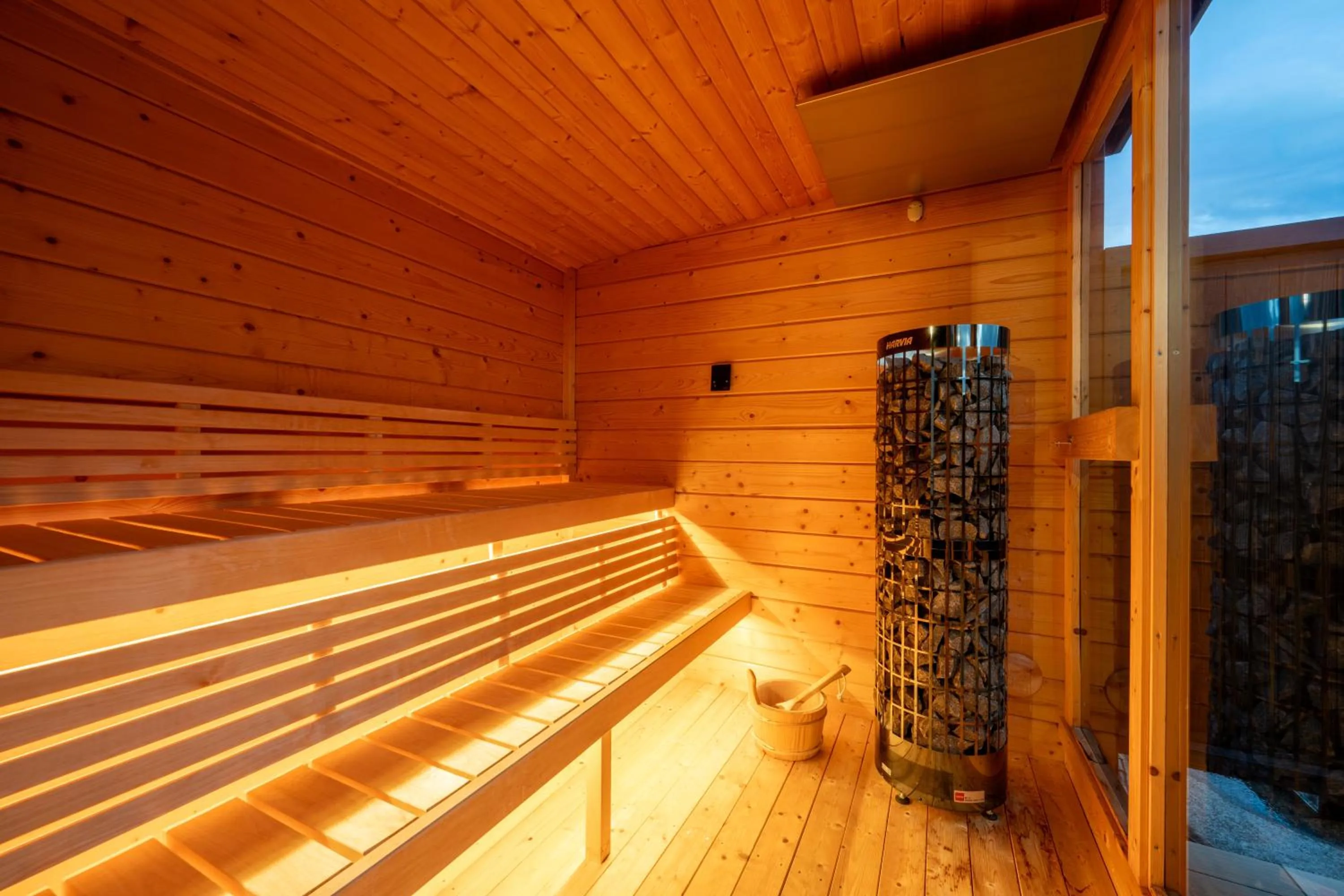 Sauna in Takinoyu Hotel