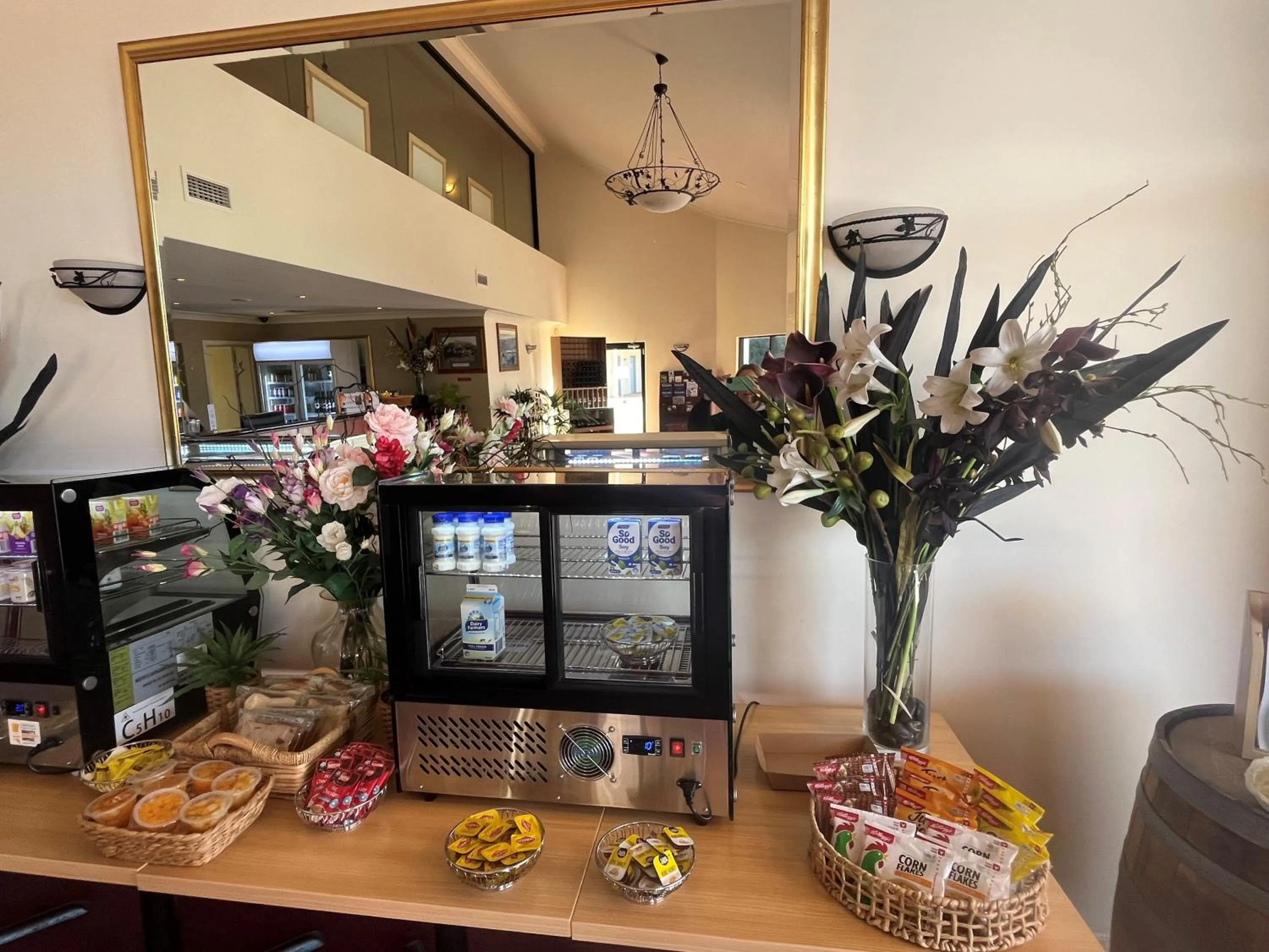 Continental breakfast in Turners Vineyard Motel