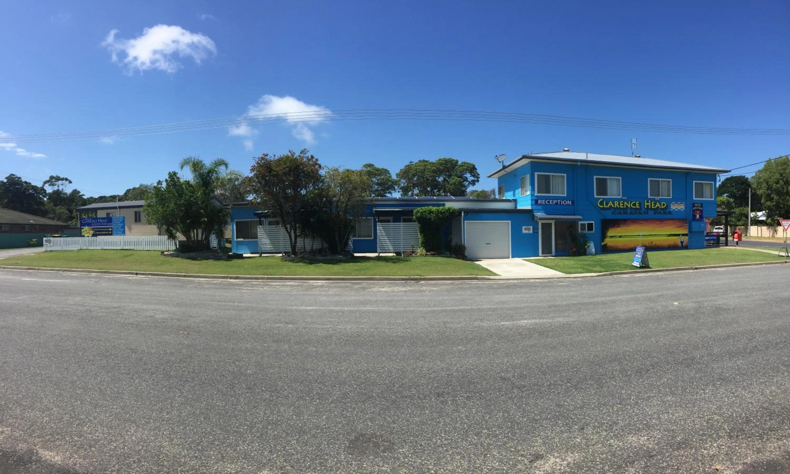 Facade/entrance in Clarence Head Caravan Park