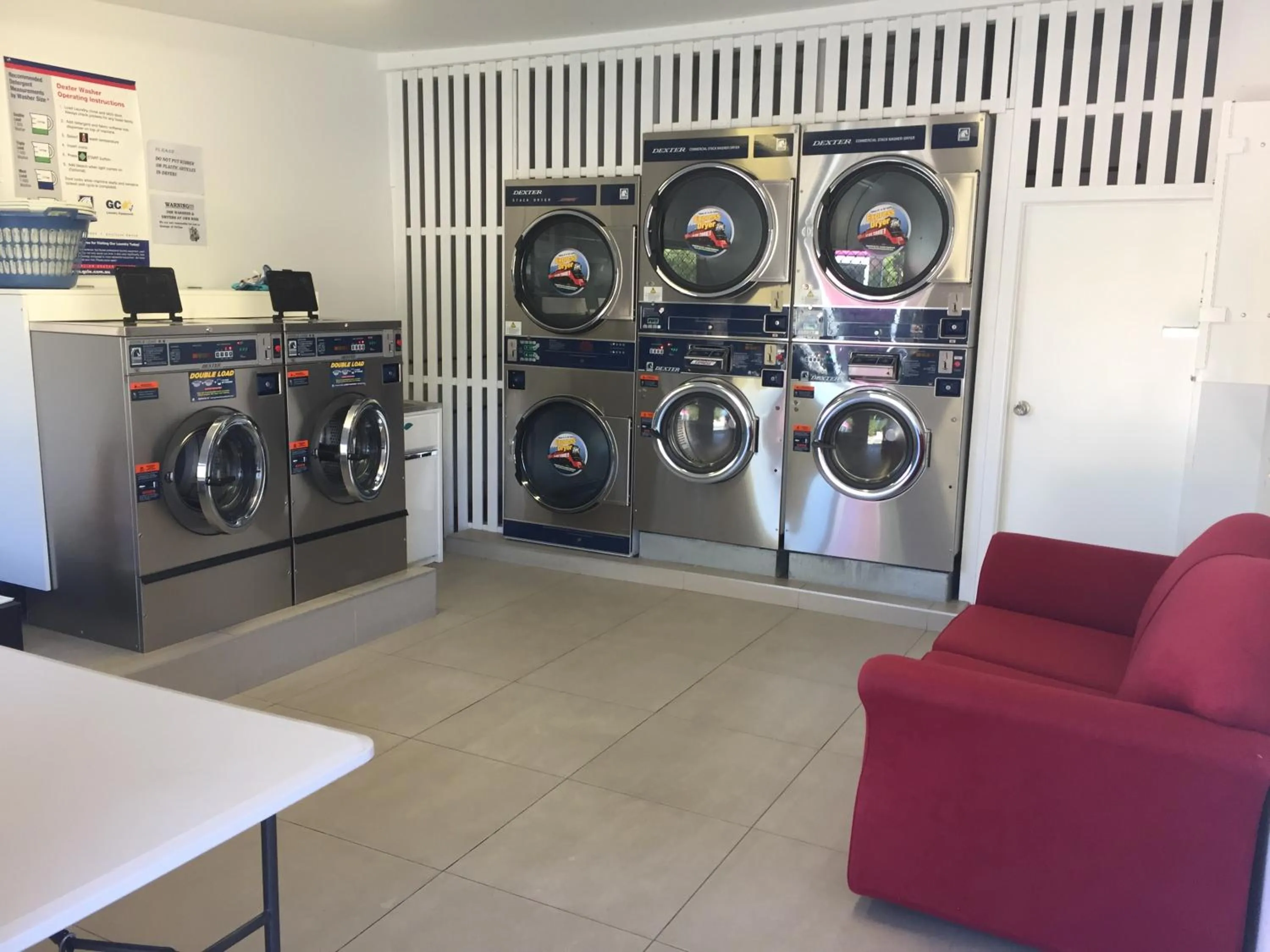 Area and facilities in Clarence Head Caravan Park