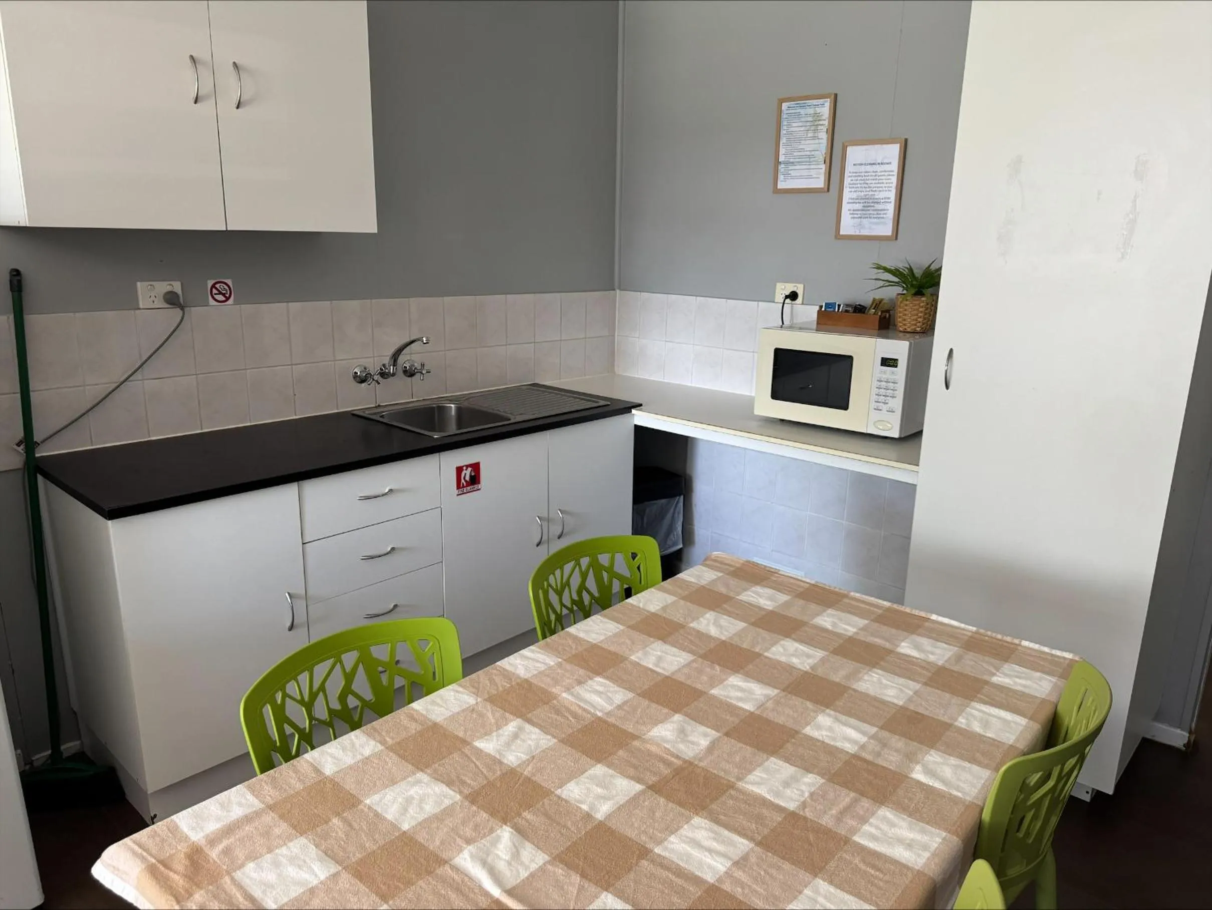 Kitchen or kitchenette in Clarence Head Caravan Park