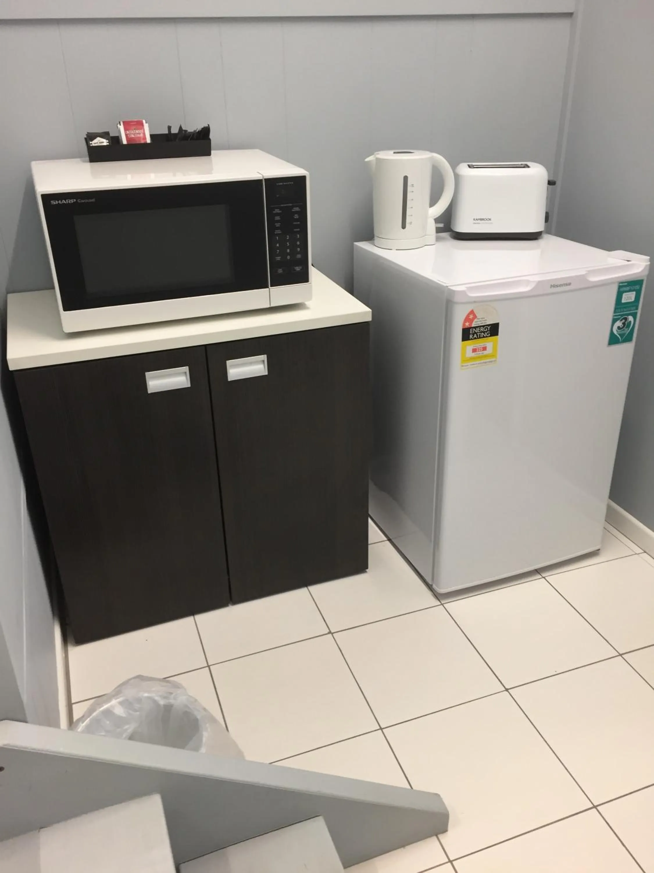 Kitchen or kitchenette in Clarence Head Caravan Park