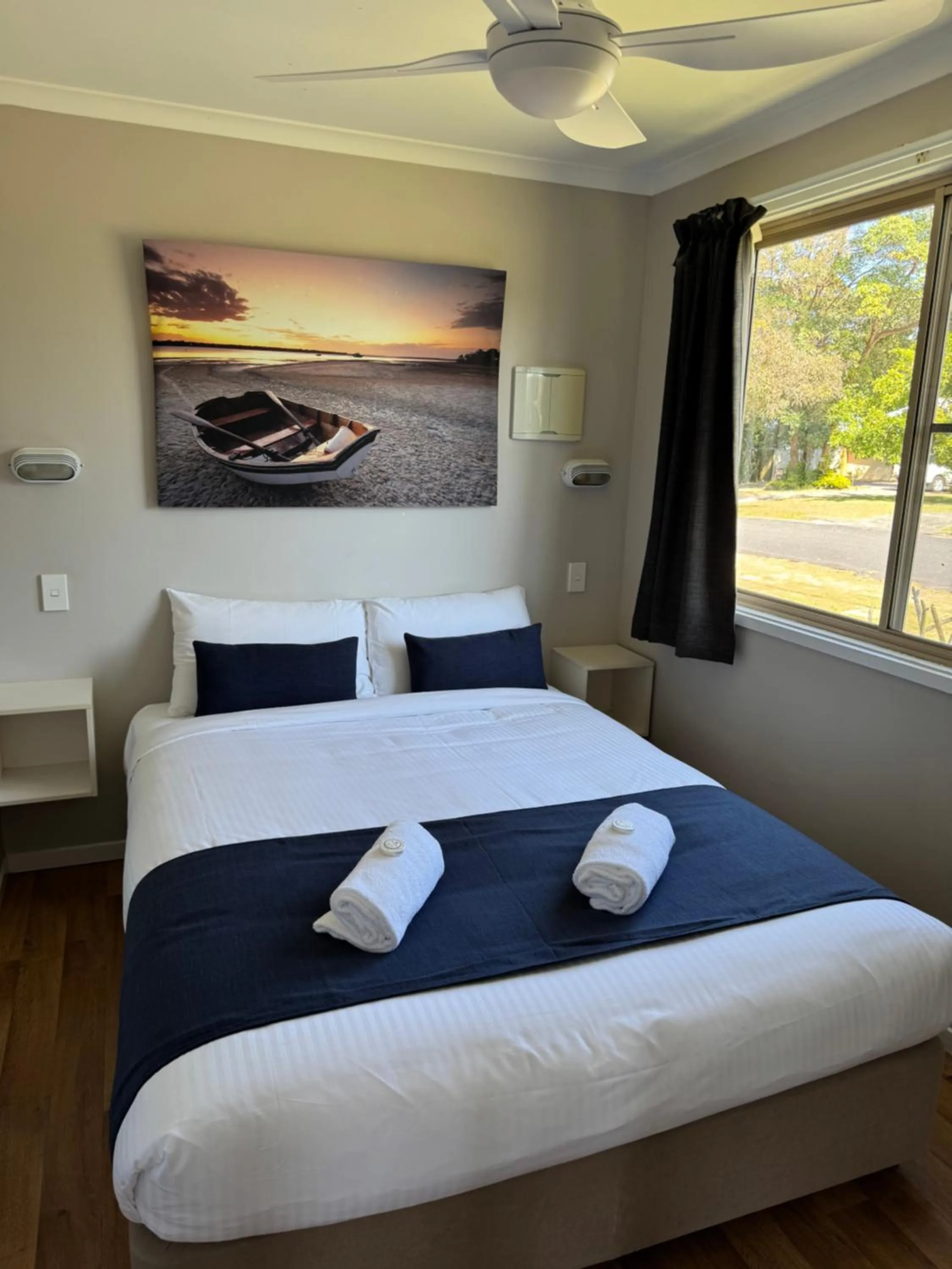 Bed in Clarence Head Caravan Park