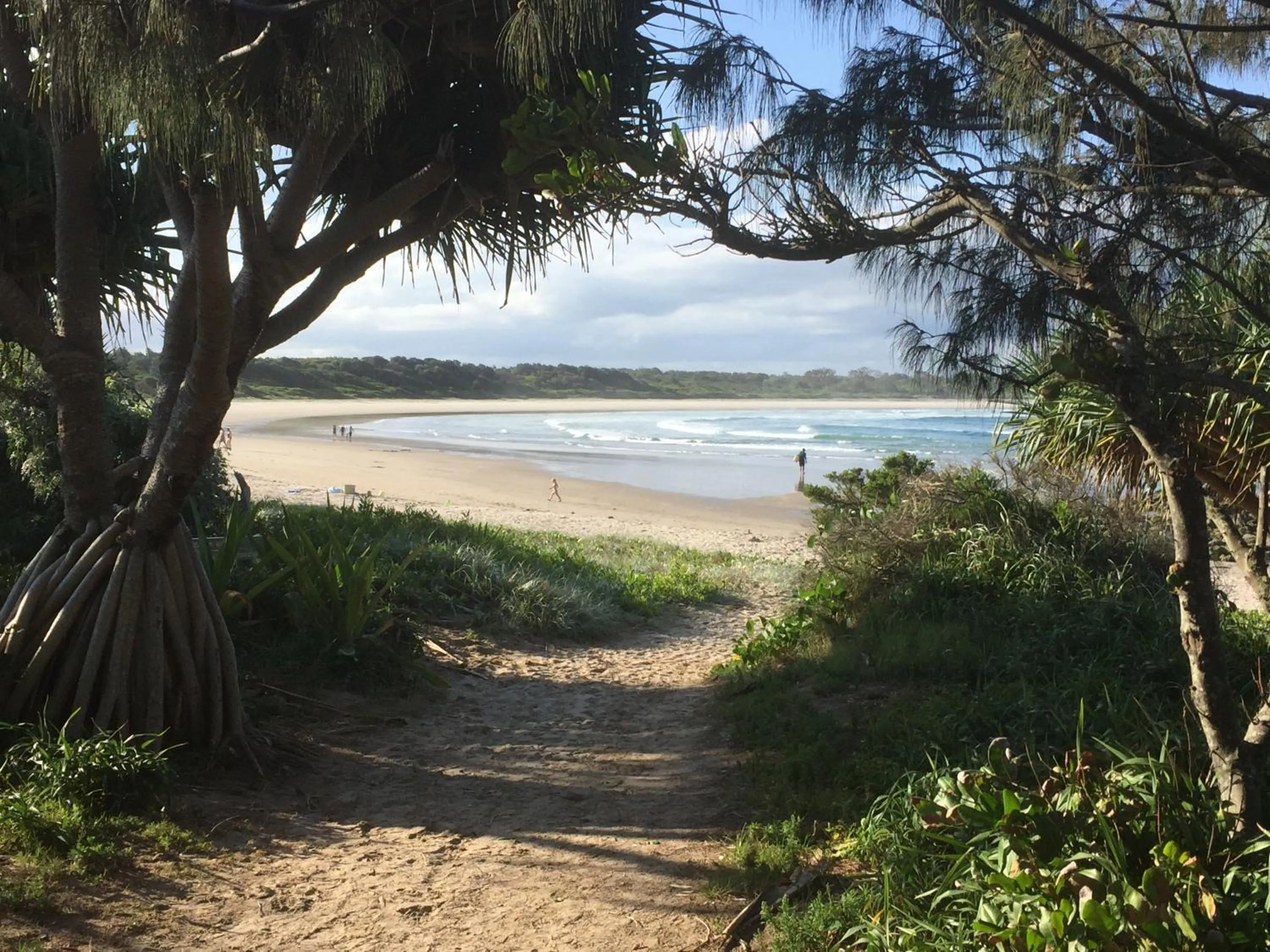 Beach in Clarence Head Caravan Park