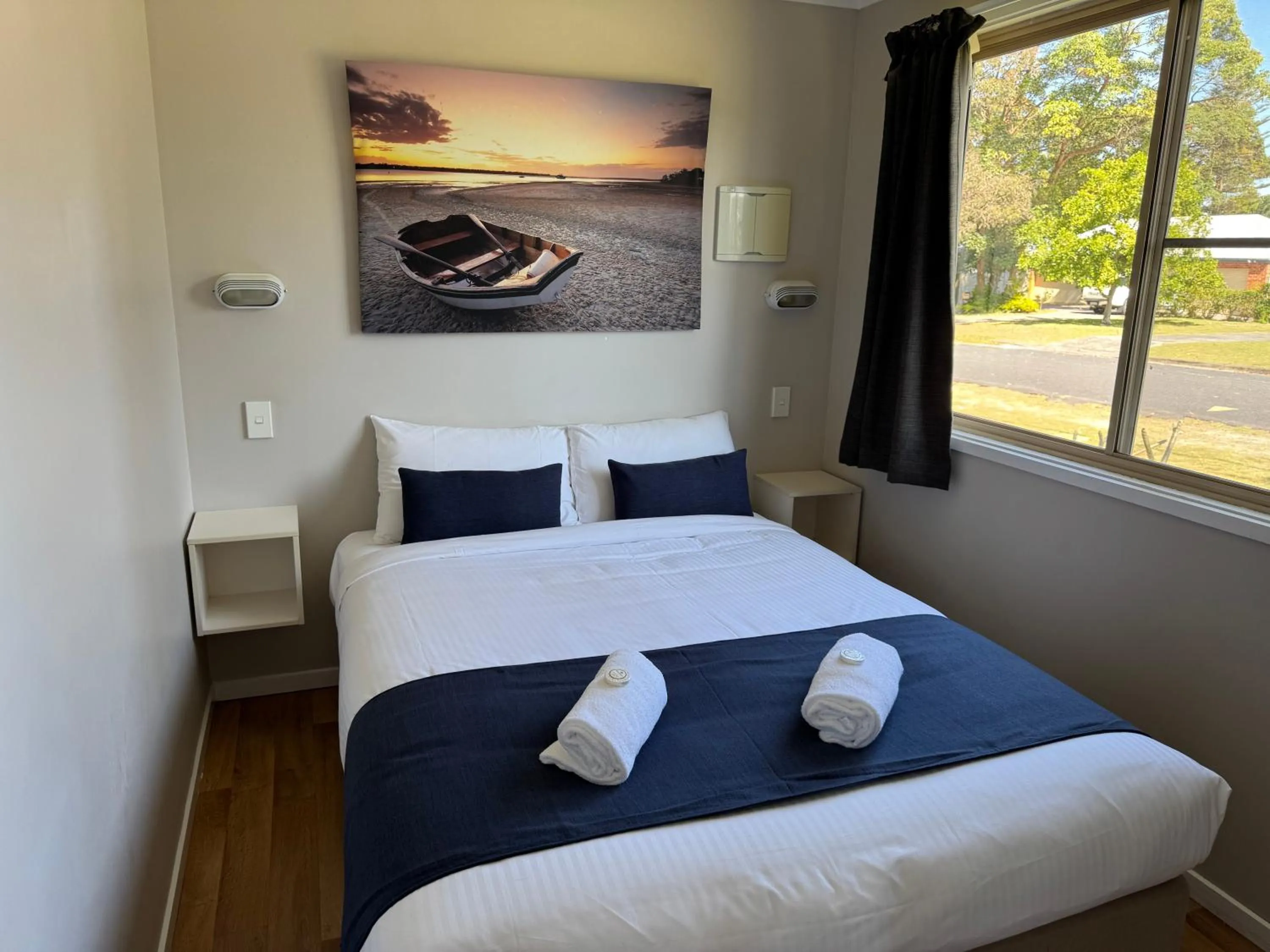 Bed in Clarence Head Caravan Park