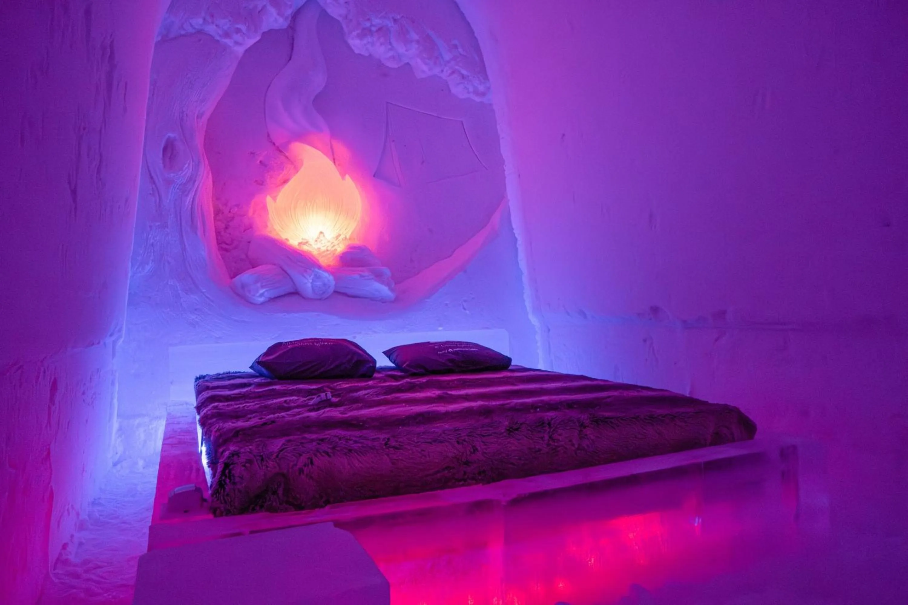 Bedroom in Arctic SnowHotel & Glass Igloos
