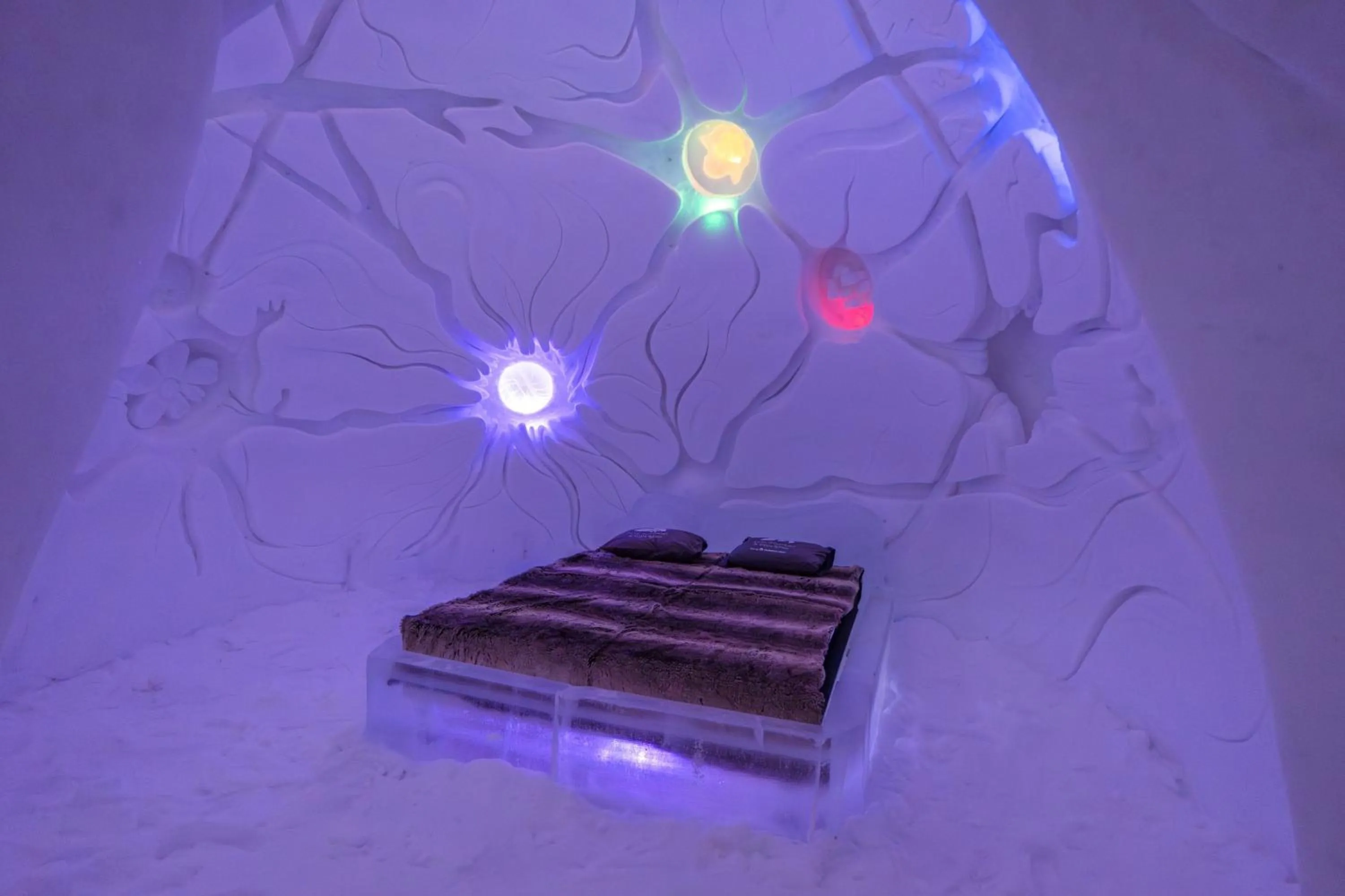 Bedroom in Arctic SnowHotel & Glass Igloos