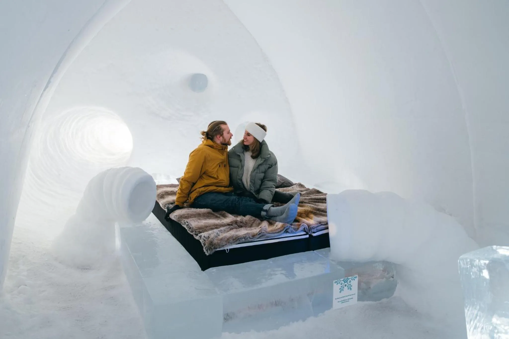 Bedroom in Arctic SnowHotel & Glass Igloos