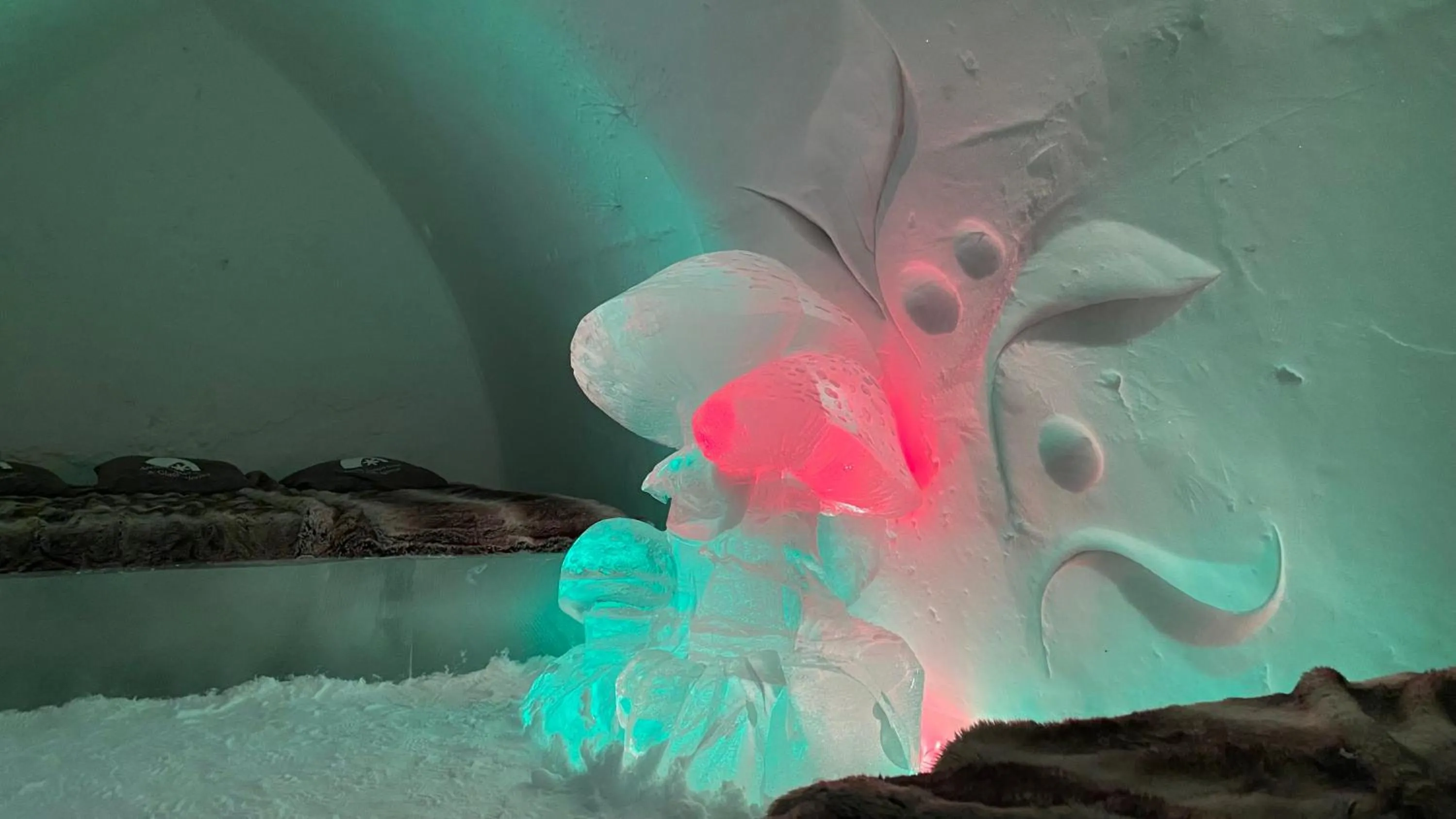 Decorative detail in Arctic SnowHotel & Glass Igloos