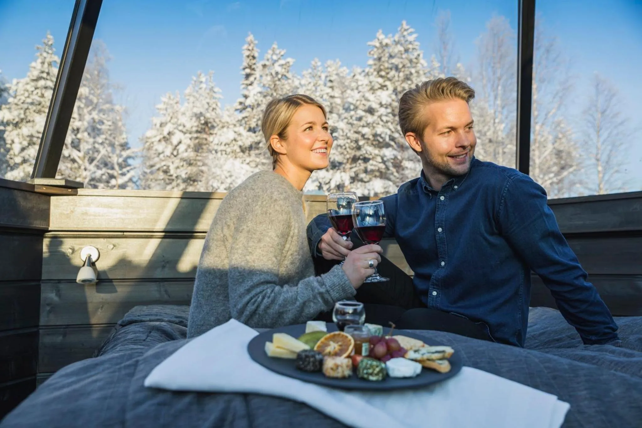 Bedroom in Arctic SnowHotel & Glass Igloos