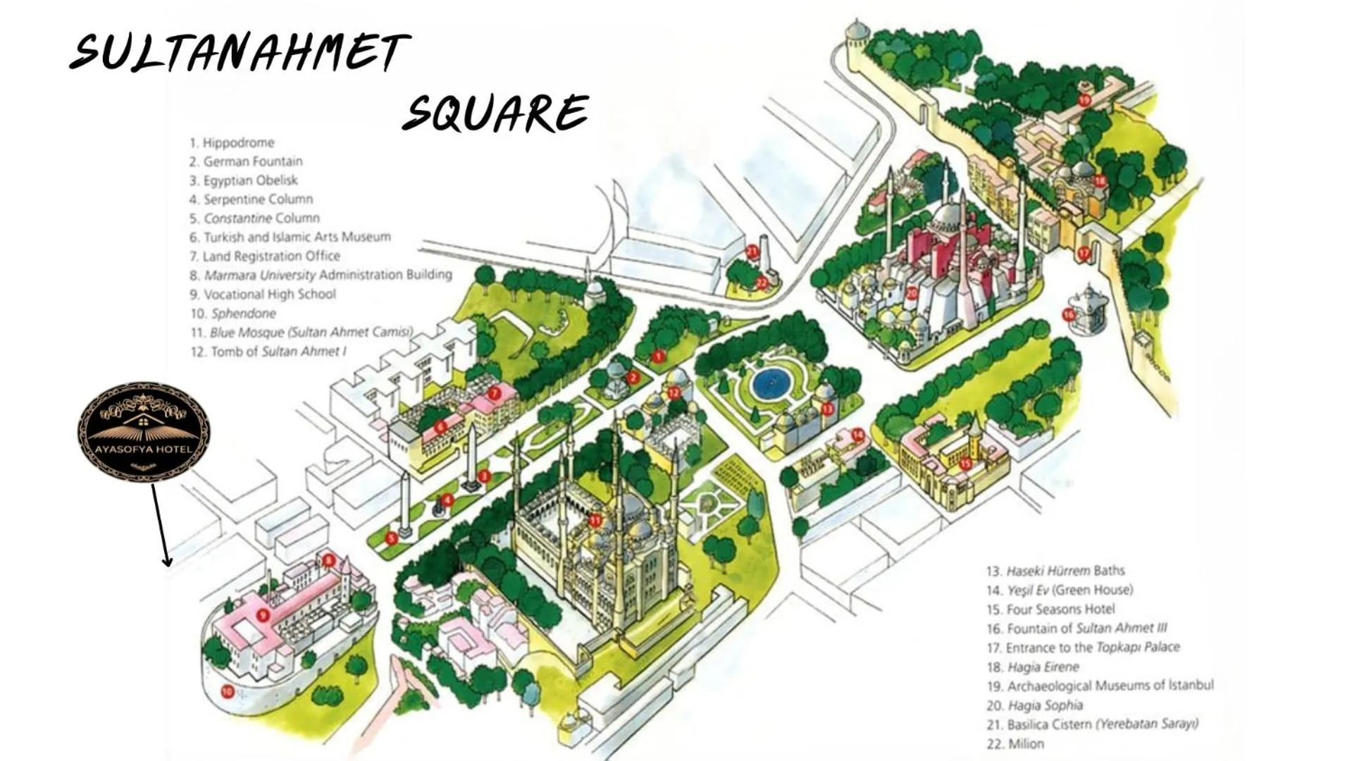 Text overlay in Ayasofya Hotel - Special Class