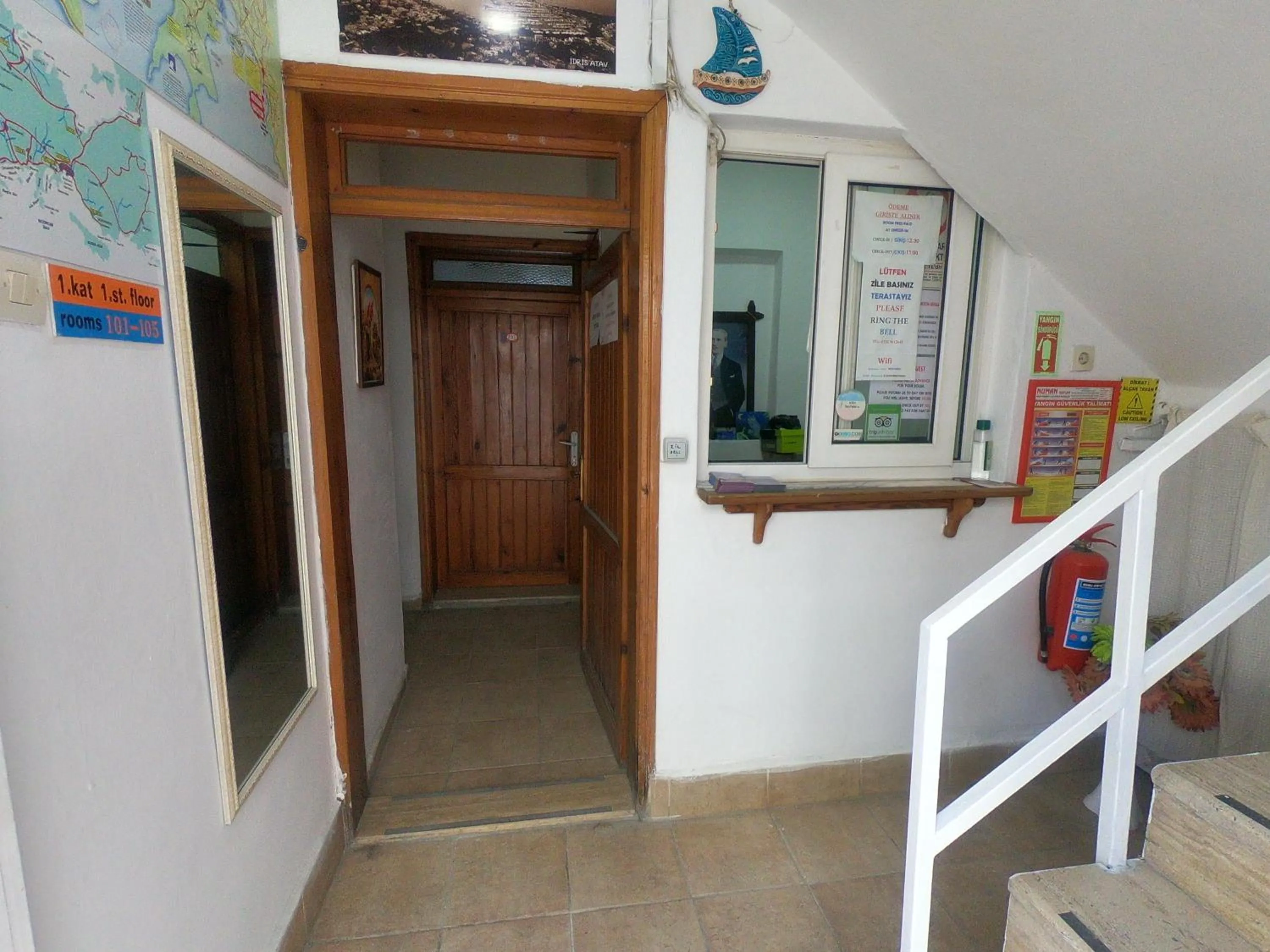 Lobby or reception in Merhaba Pansiyon