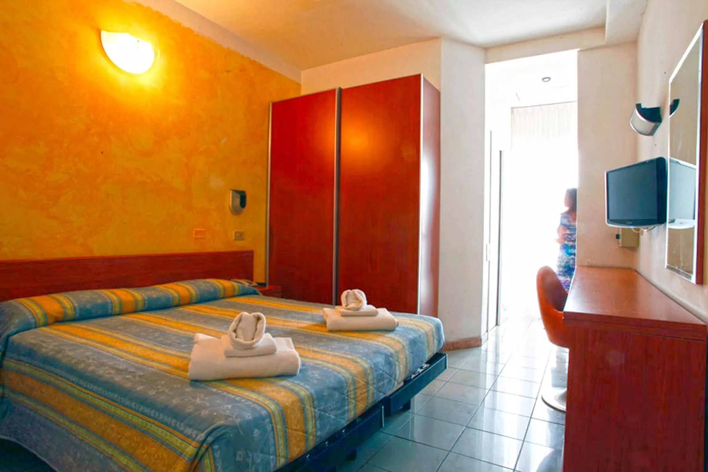 Bed in Hotel Marebello