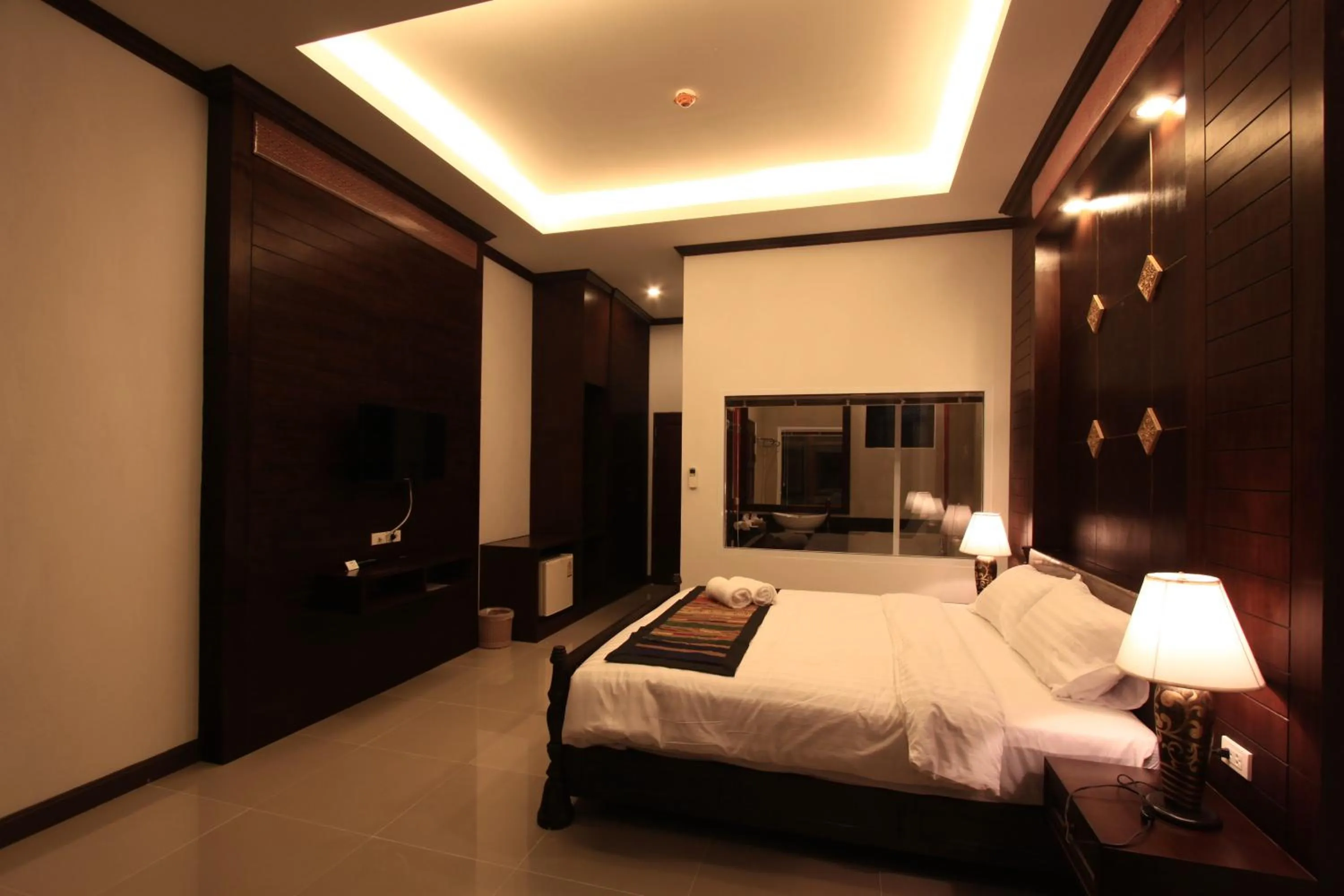 Bed in Baan Ratchiangsaen