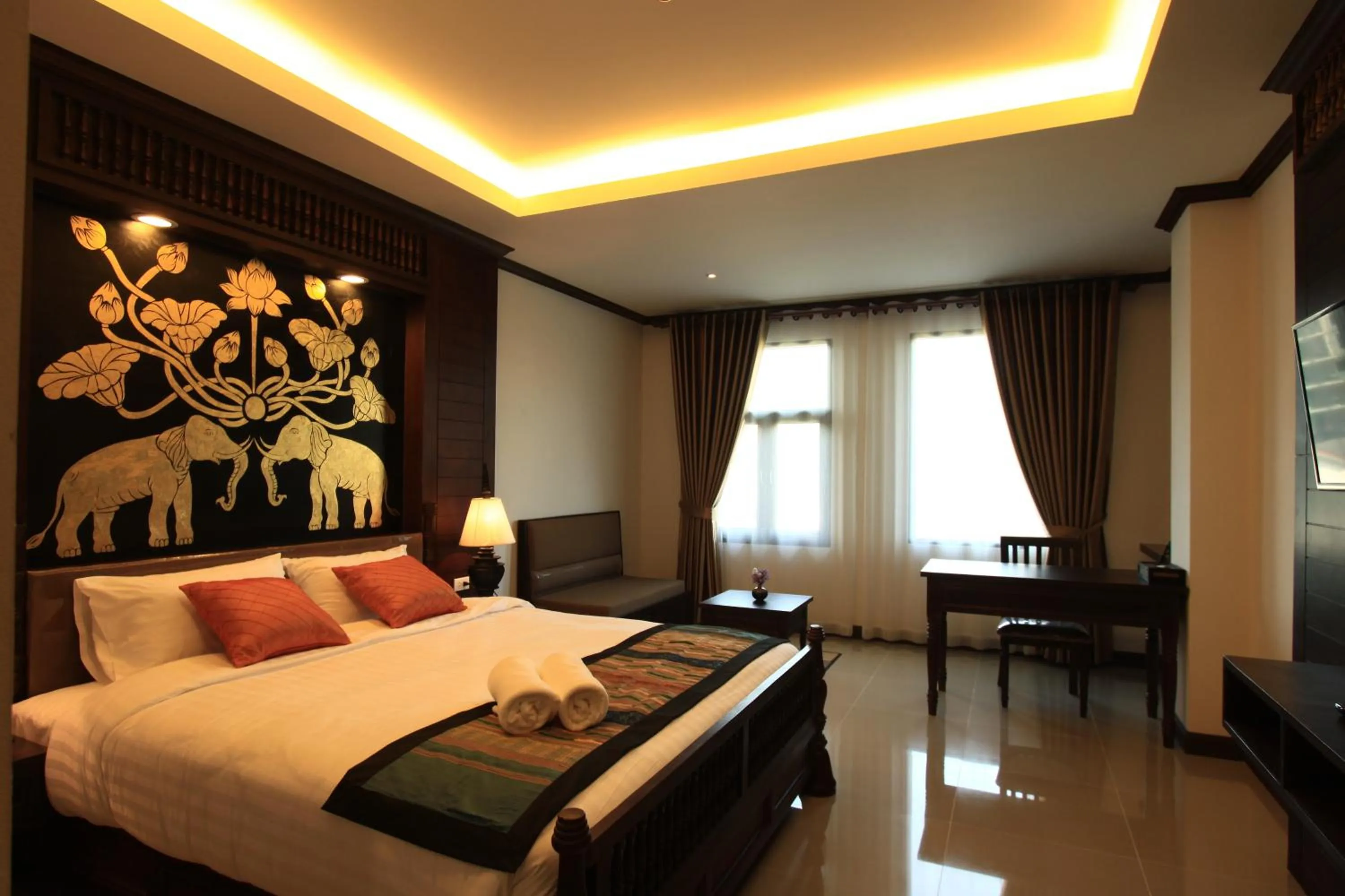 Bed in Baan Ratchiangsaen