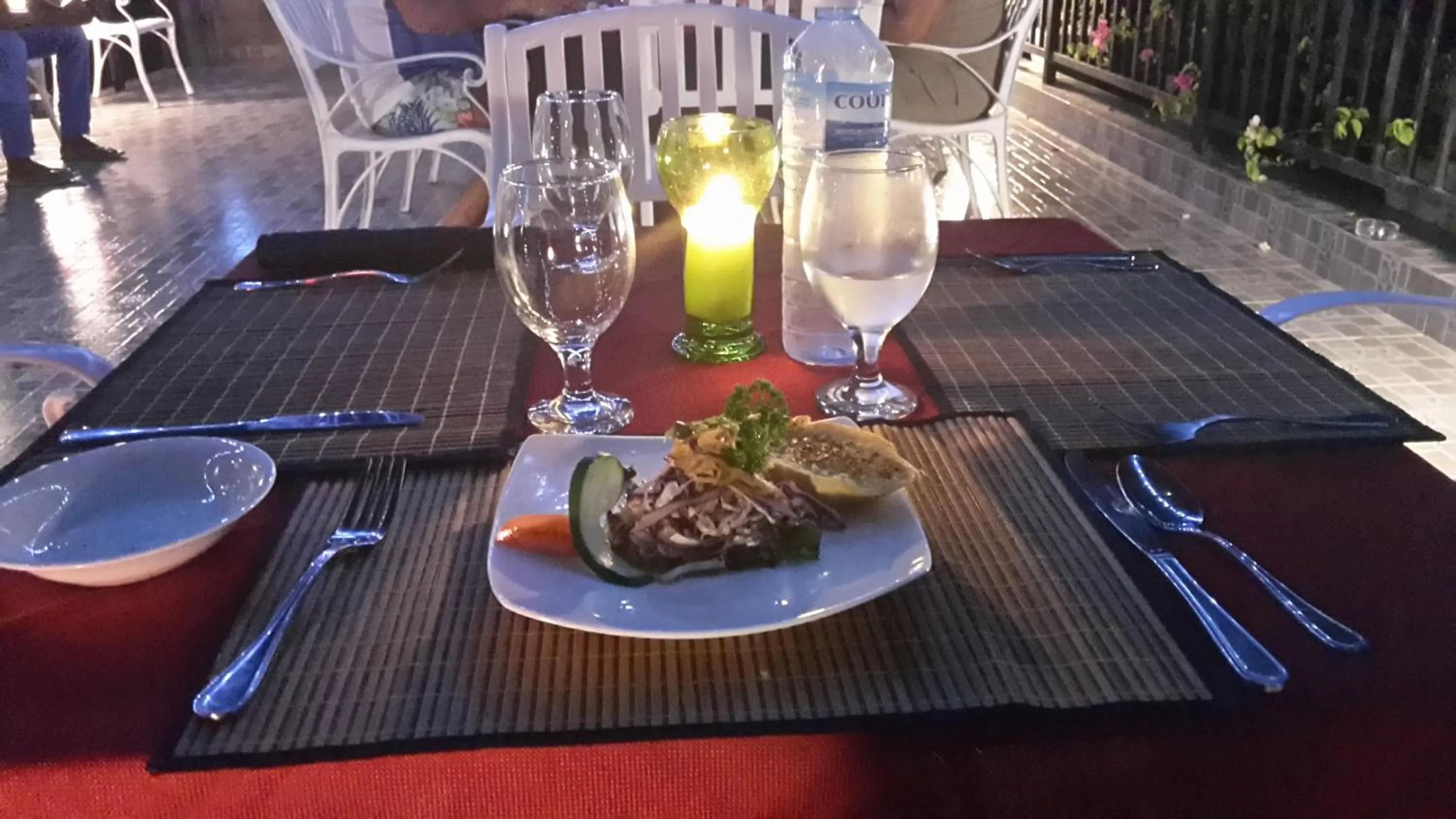 Food close-up in Villa Baywatch, Rumassala