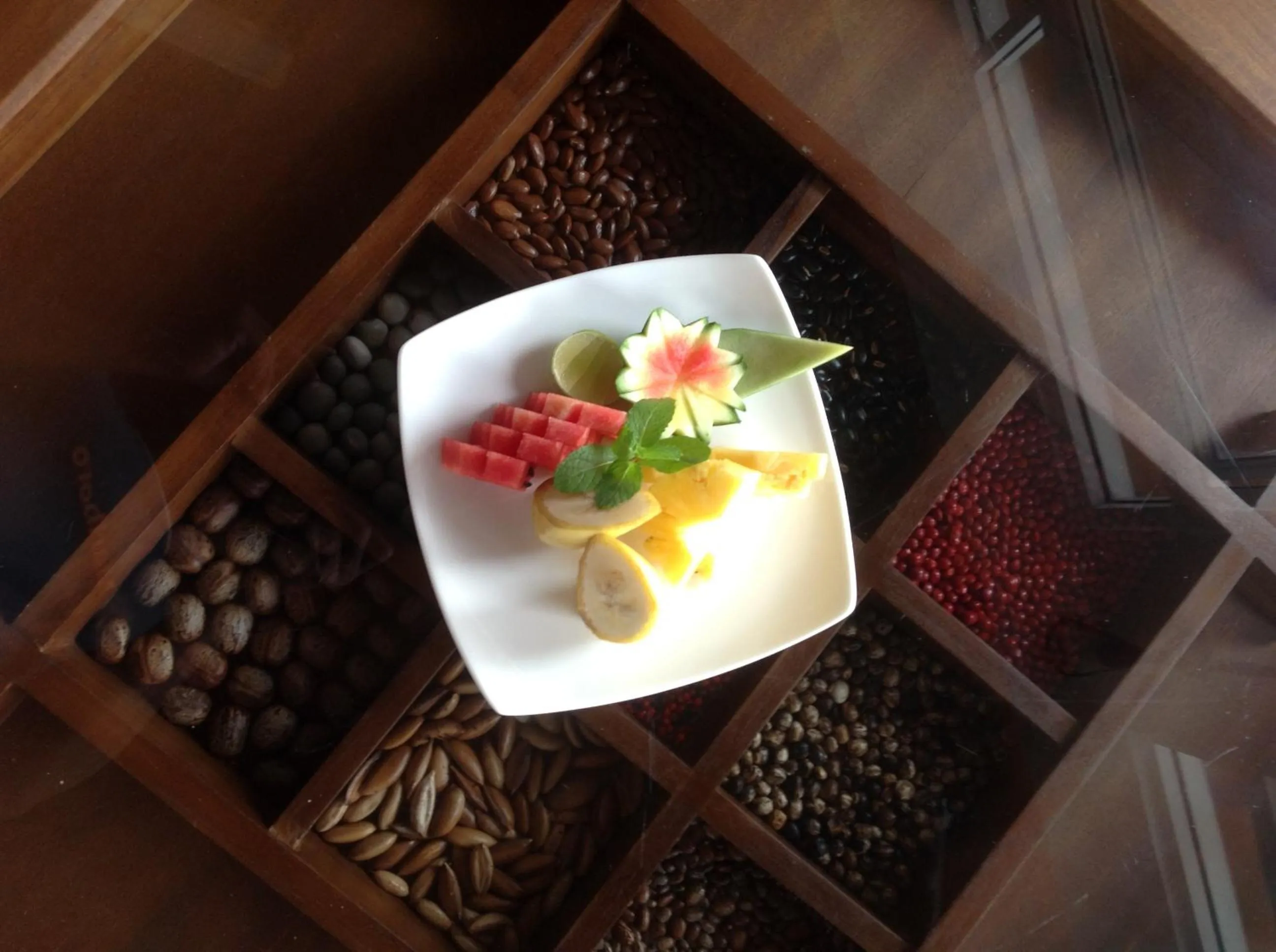 Continental breakfast in Villa Baywatch, Rumassala