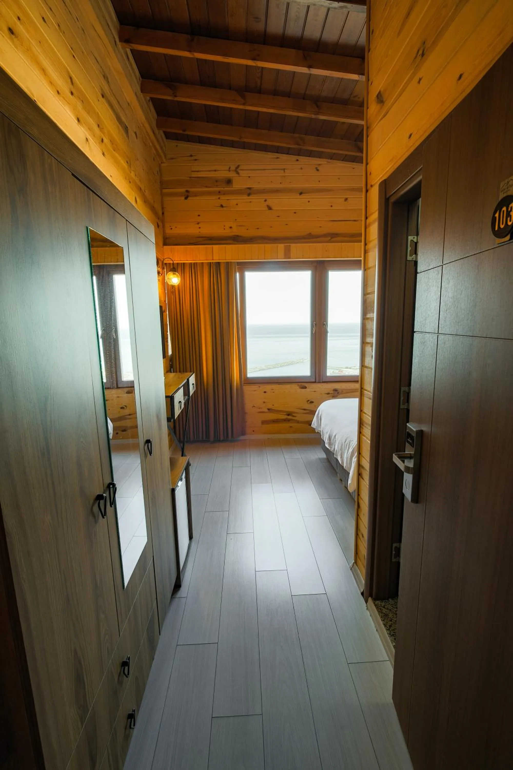 Bed in Sarı Köşk Hotel