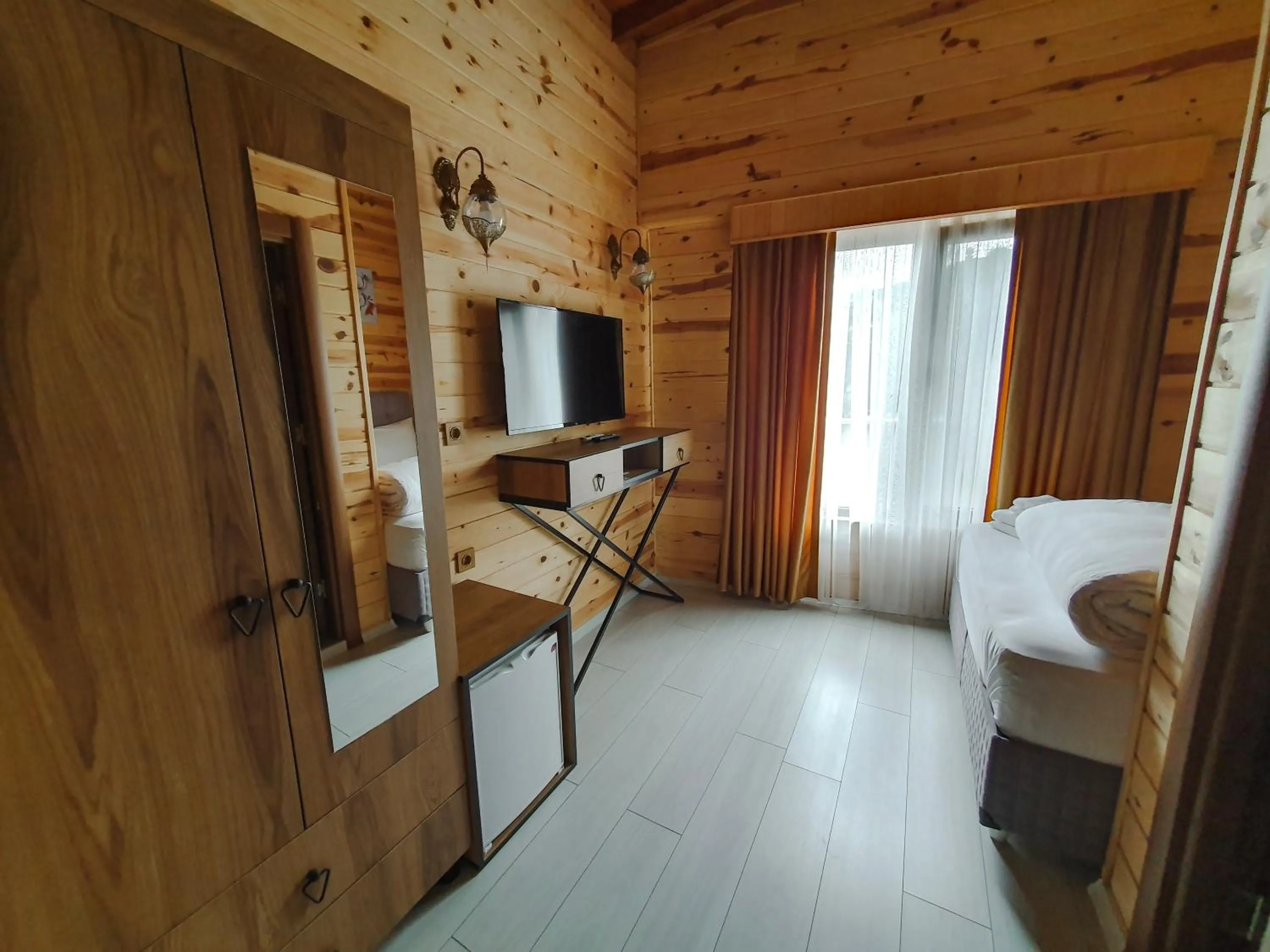 Bed in Sarı Köşk Hotel