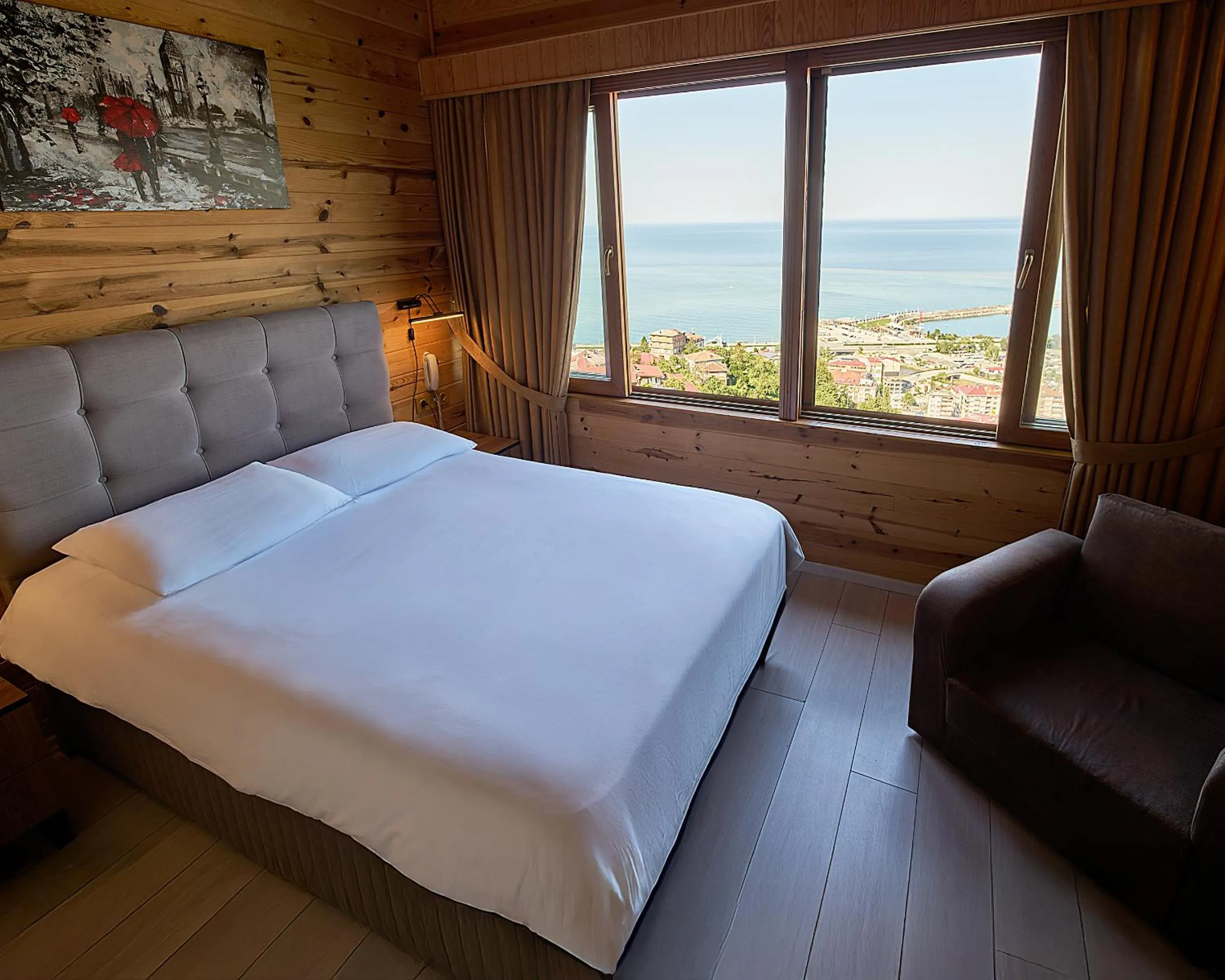 Sea view, Bed in Sarı Köşk Hotel