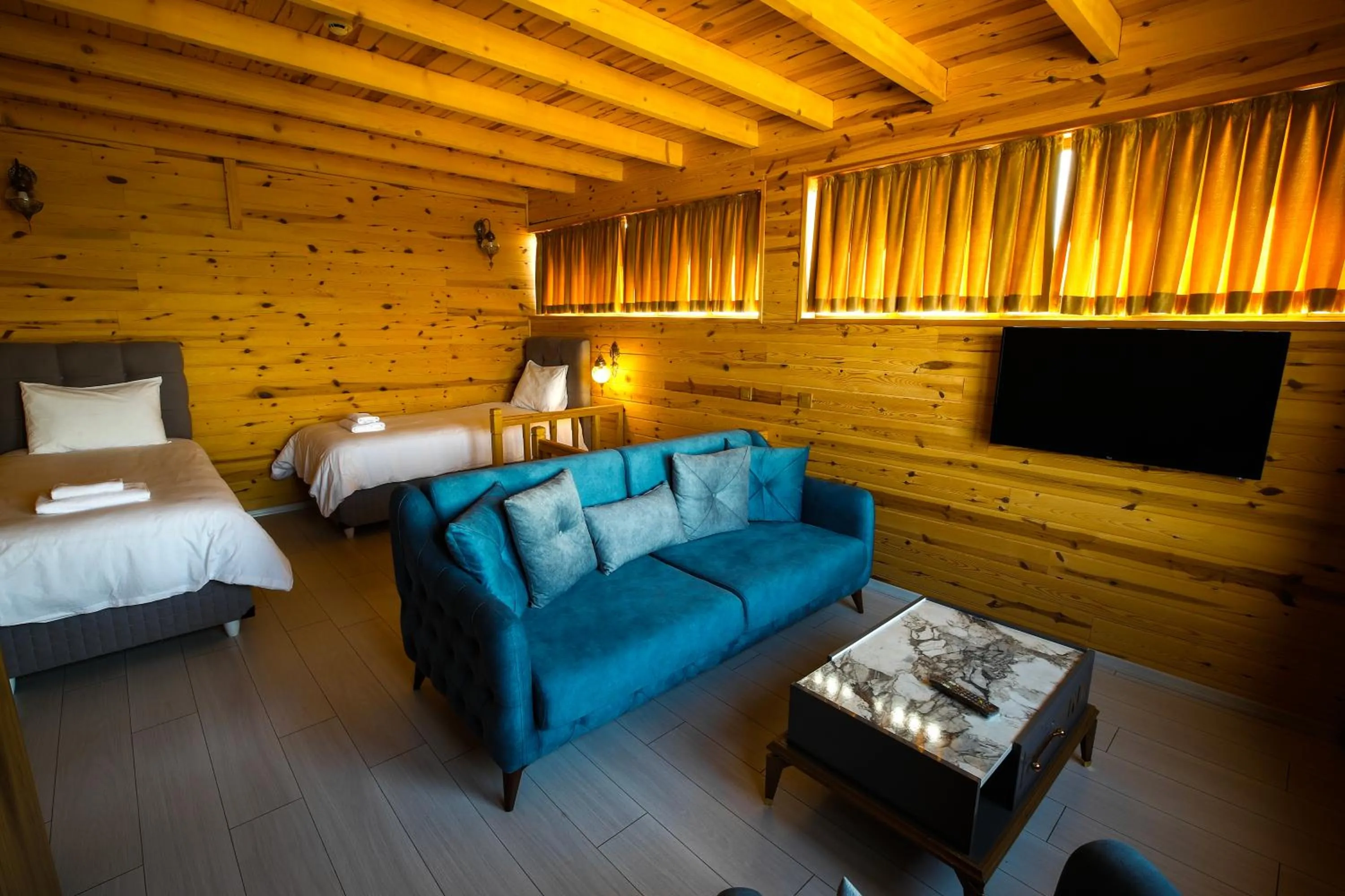 Bed in Sarı Köşk Hotel