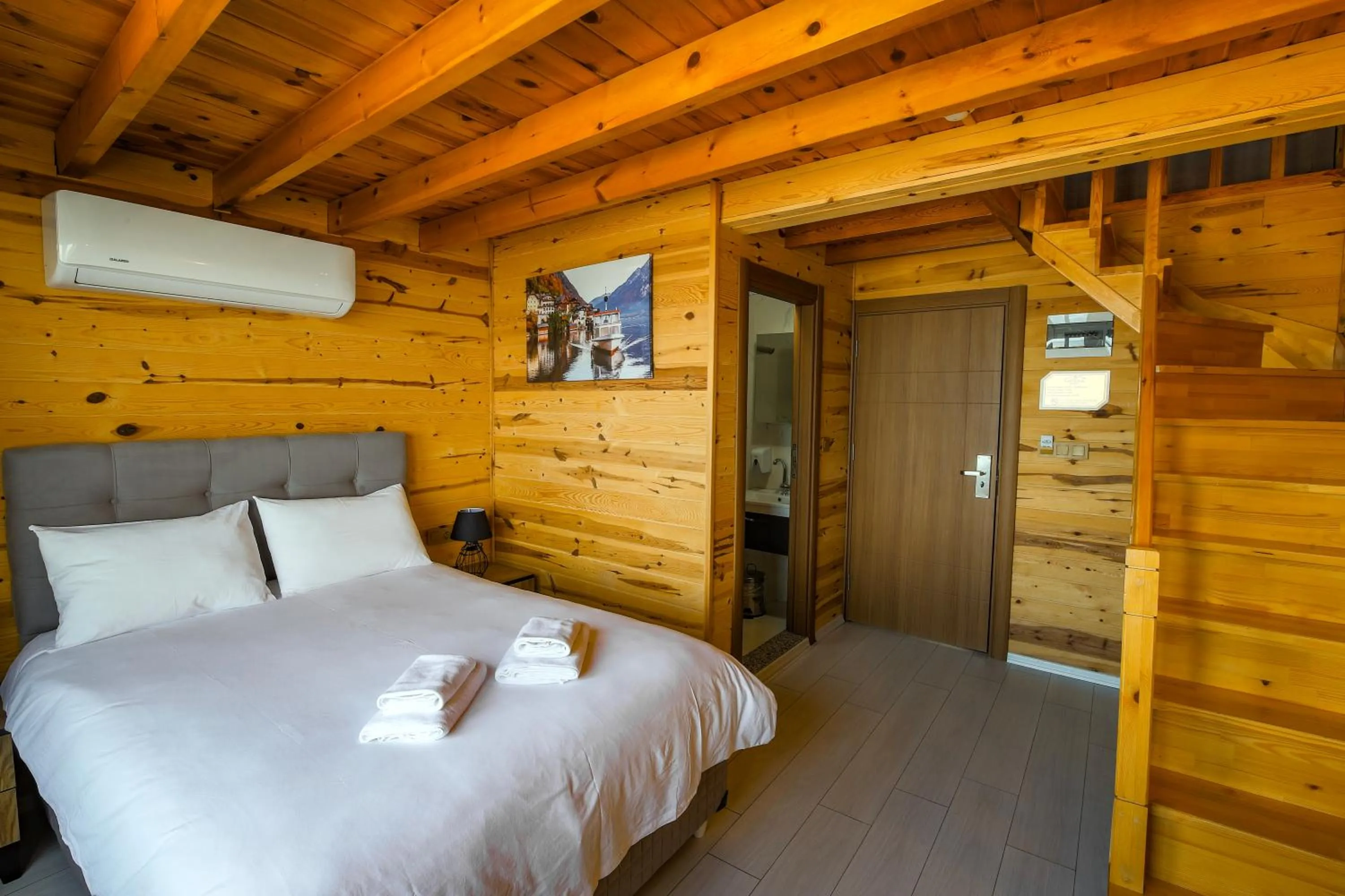 Bed in Sarı Köşk Hotel