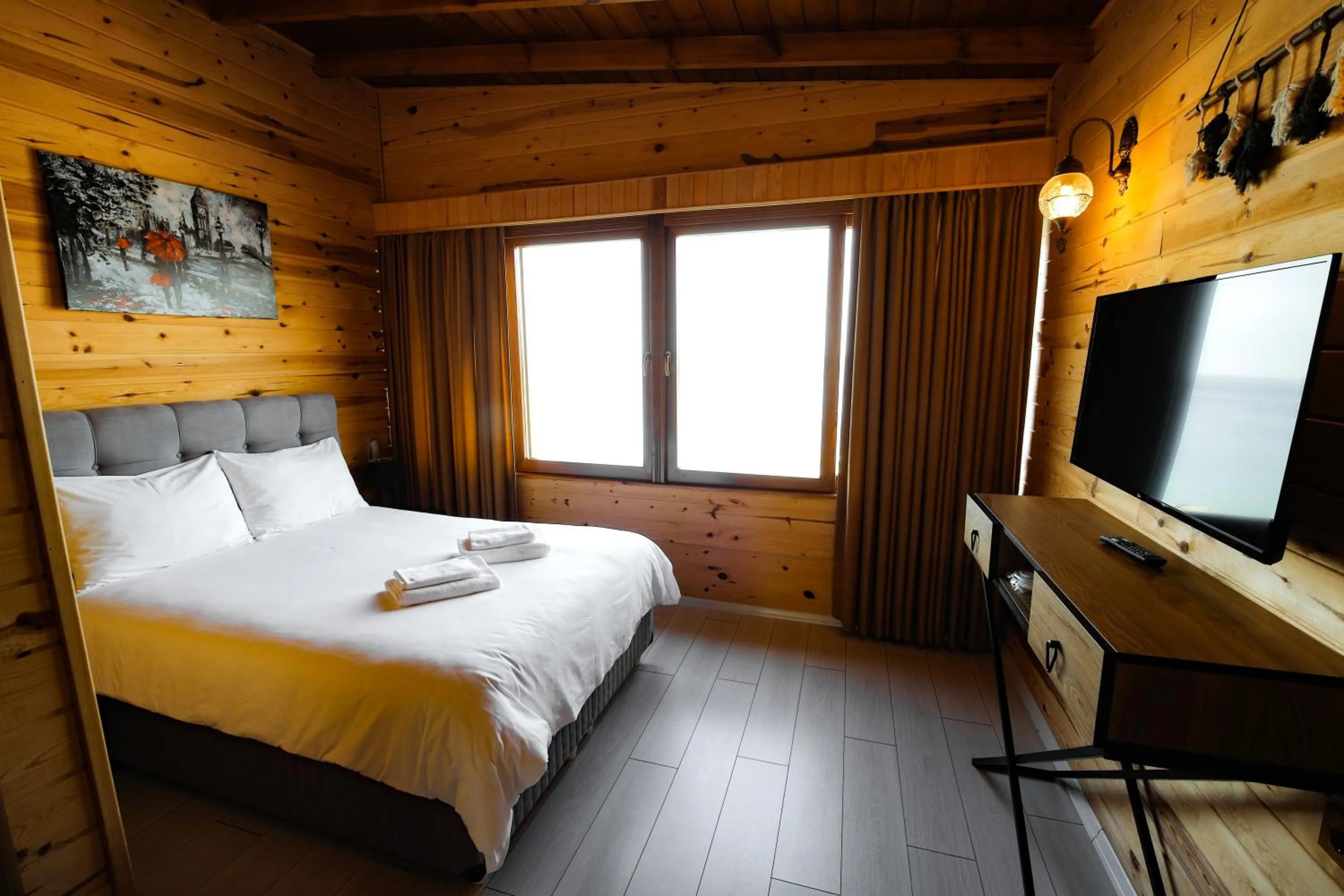 Bed in Sarı Köşk Hotel