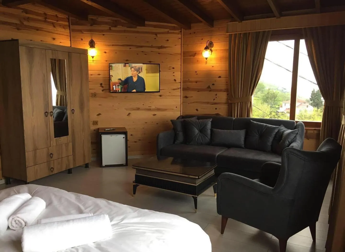 Bed in Sarı Köşk Hotel