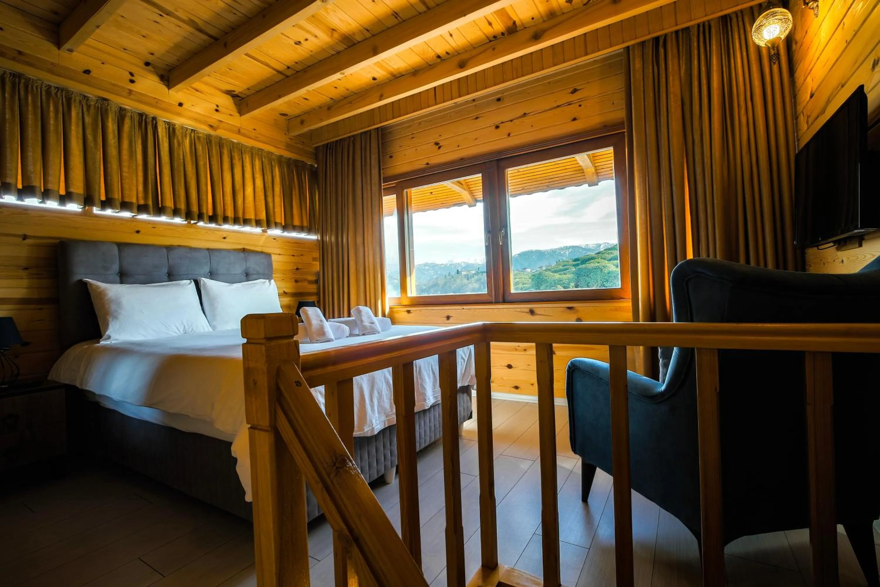 Bed in Sarı Köşk Hotel