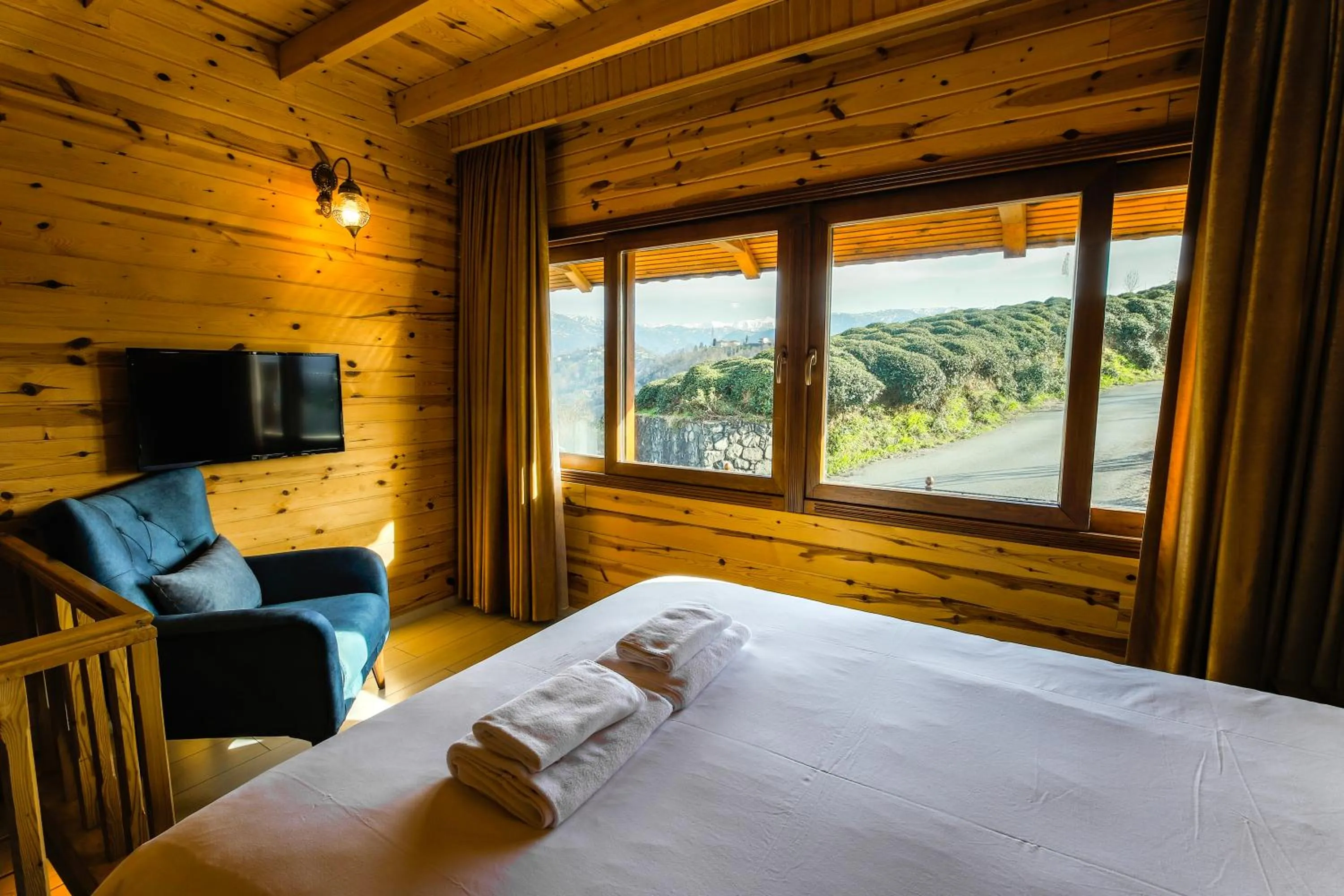 Bed in Sarı Köşk Hotel