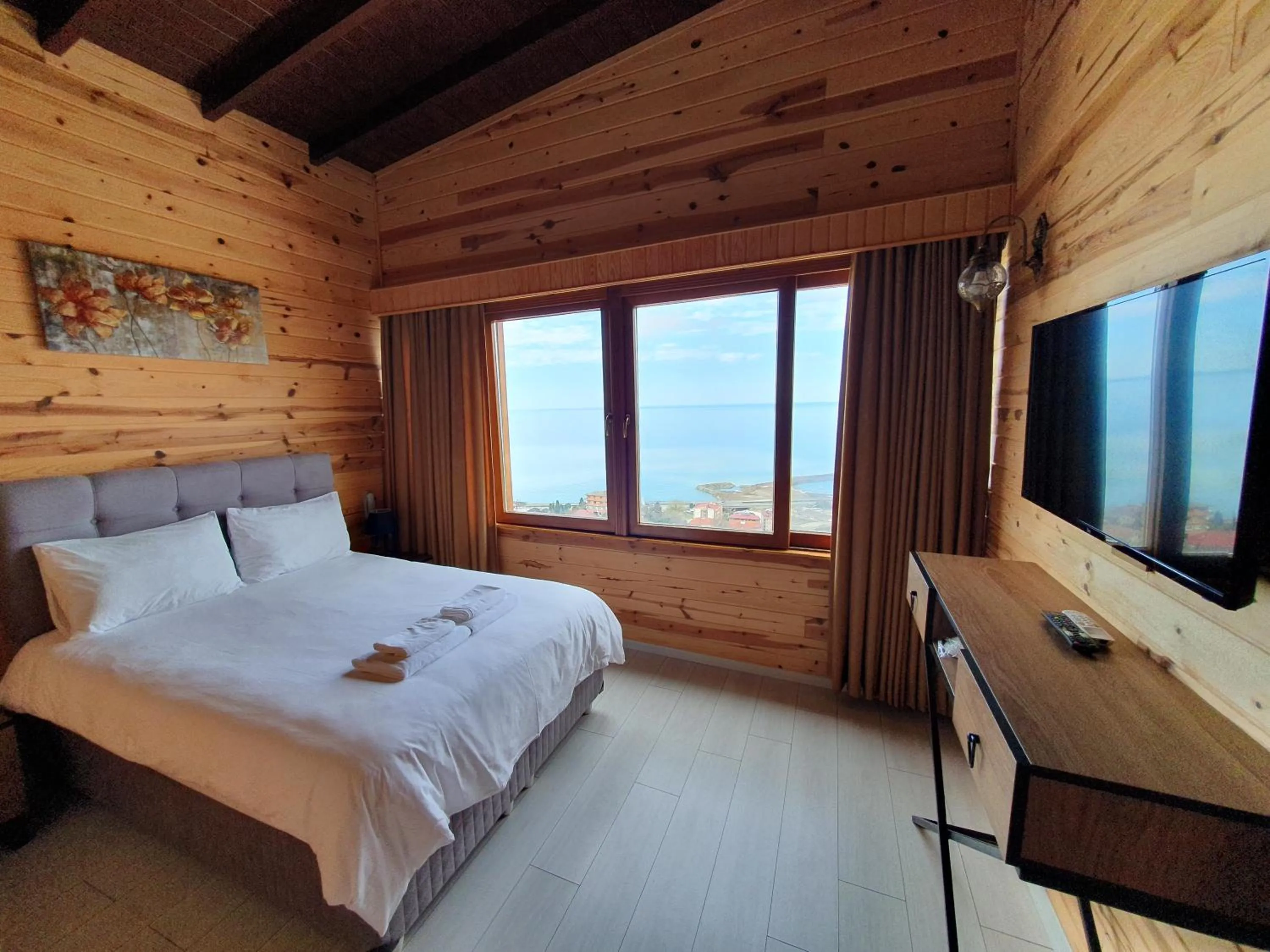 Bed in Sarı Köşk Hotel