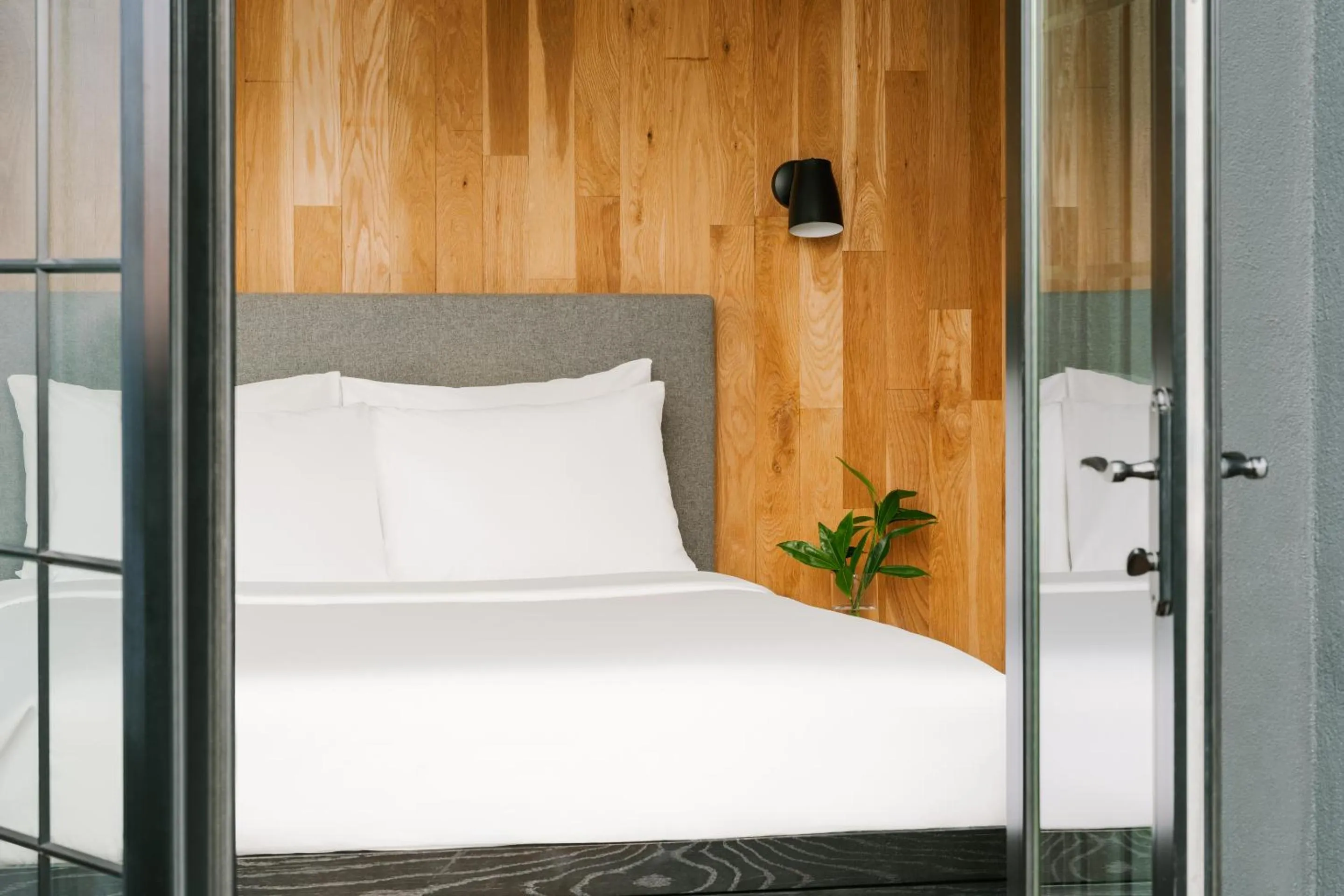 Queen Room with Balcony in The Industrialist Hotel Gowanus Brooklyn, Sonder by Marriott Bonvoy