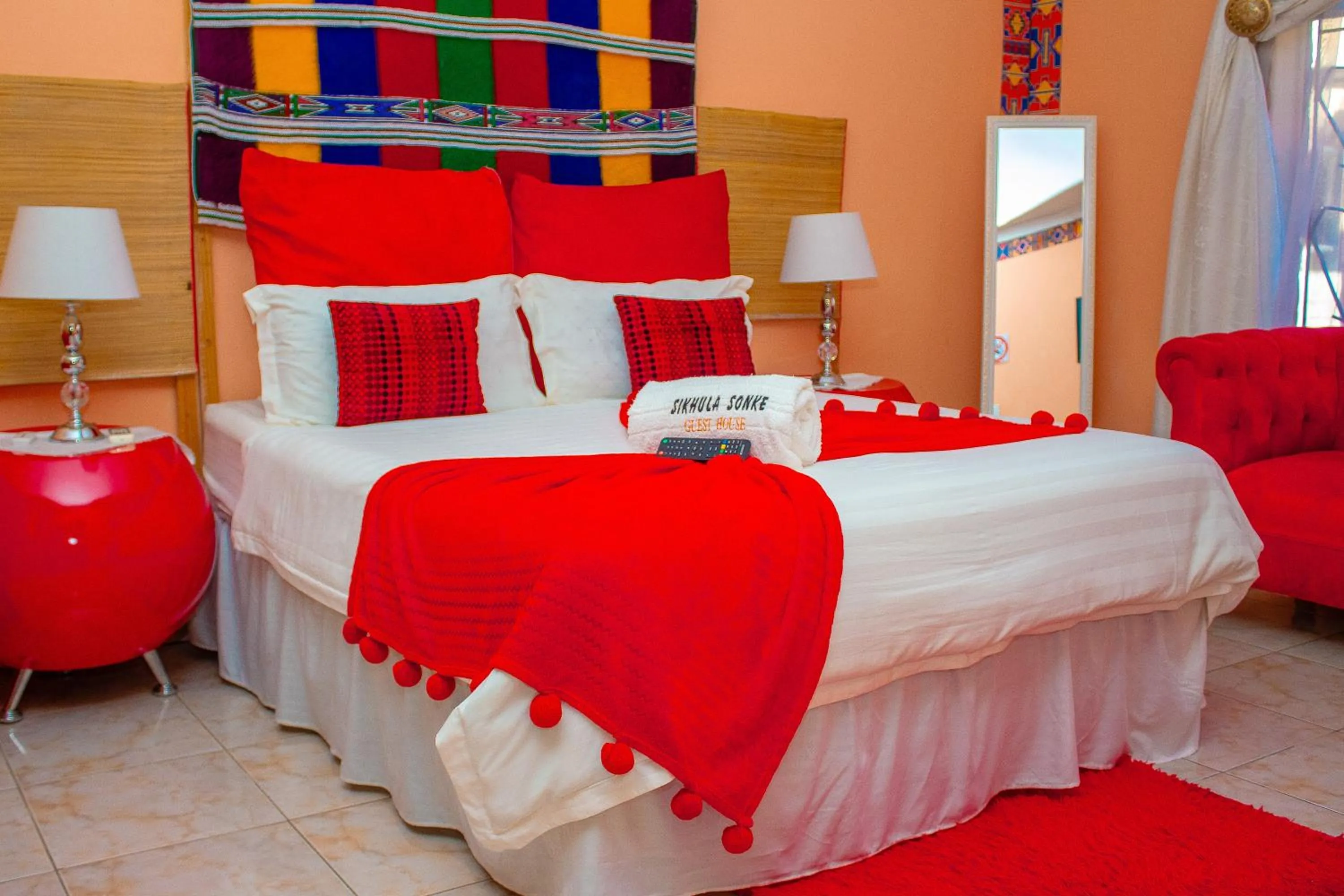 View (from property/room), Bed in Sikhula Sonke Guest House