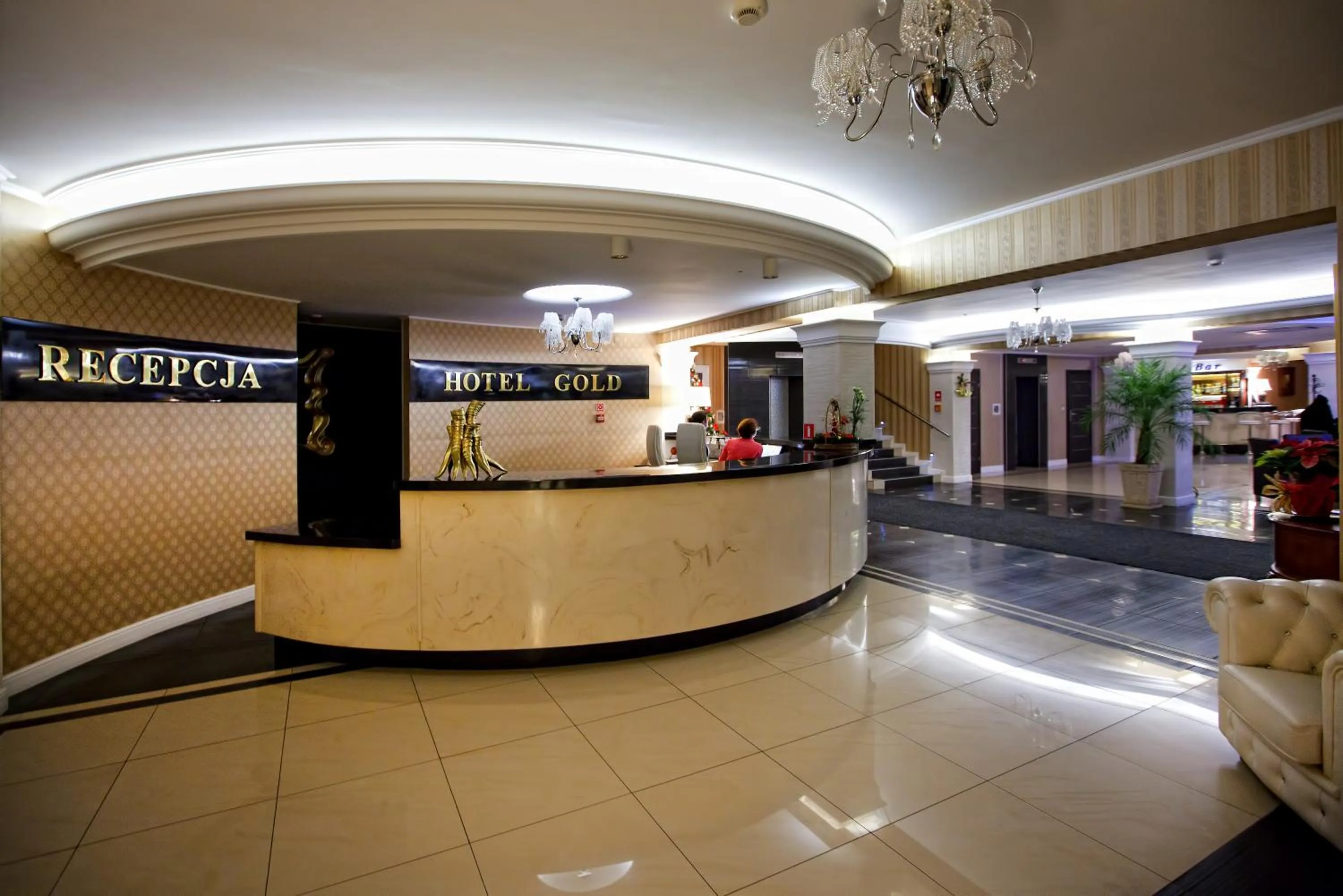 Lobby or reception in Hotel Gold