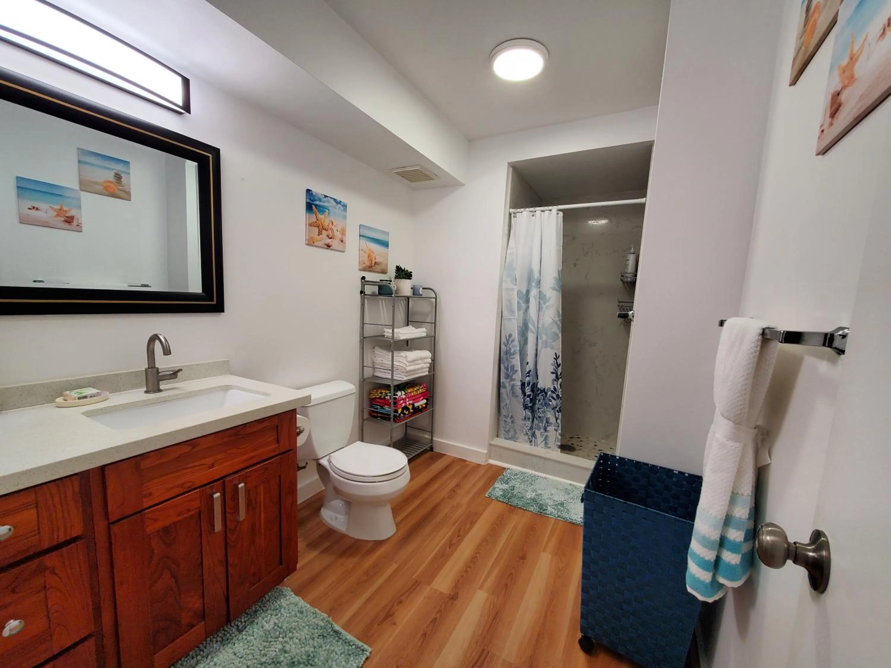 Shower in Cozy 2beds,2baths, free parking at Waikiki Beach