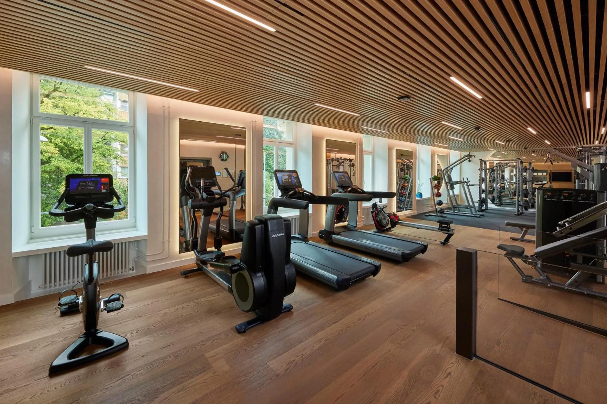 Fitness centre/facilities in Mandarin Oriental Palace, Luzern